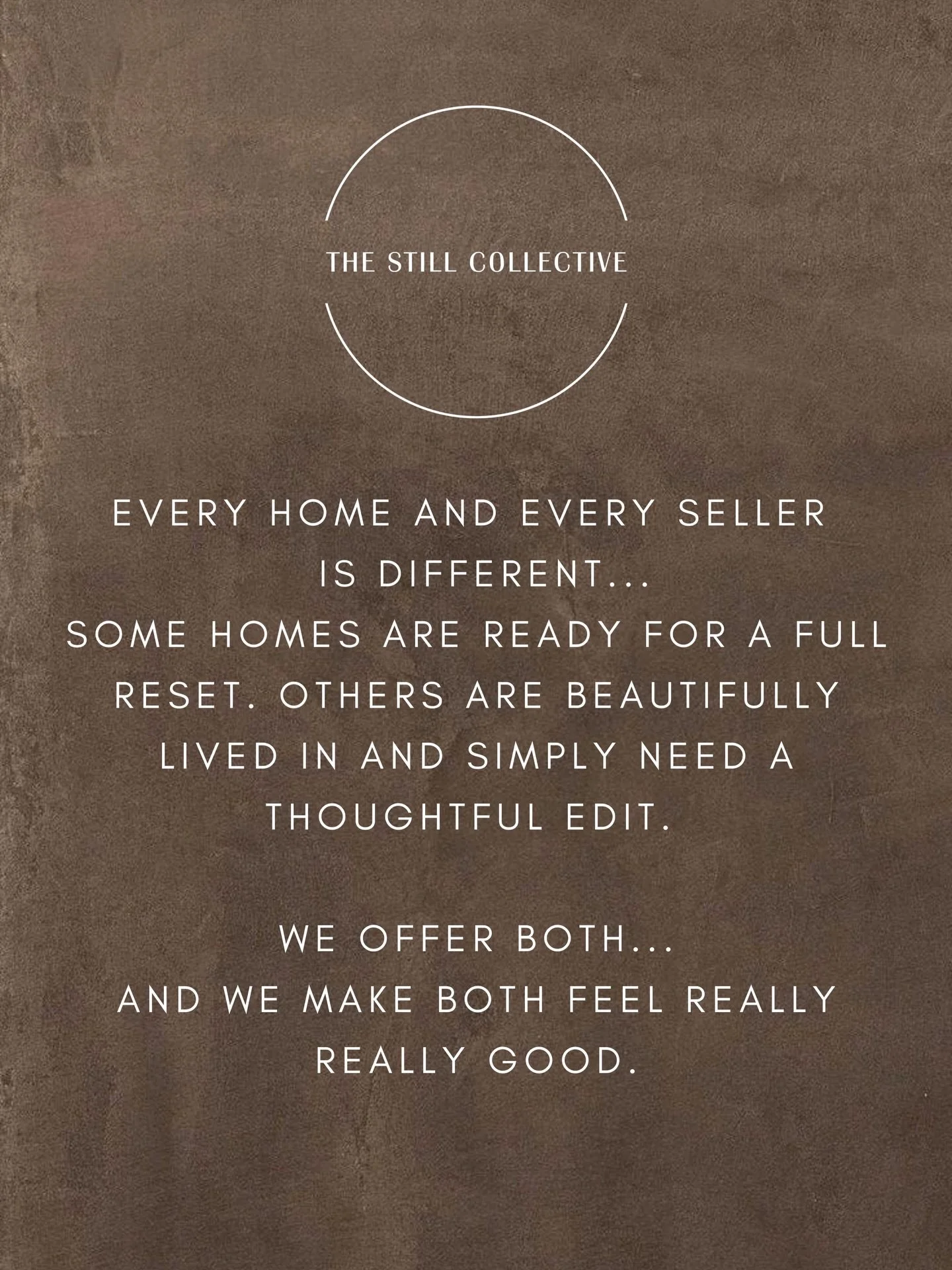 Exciting news!!!!

The STILL Edit + The STILL Signature
Different approaches.
Same intention.
Always curated.
Thoughtfully delivered.