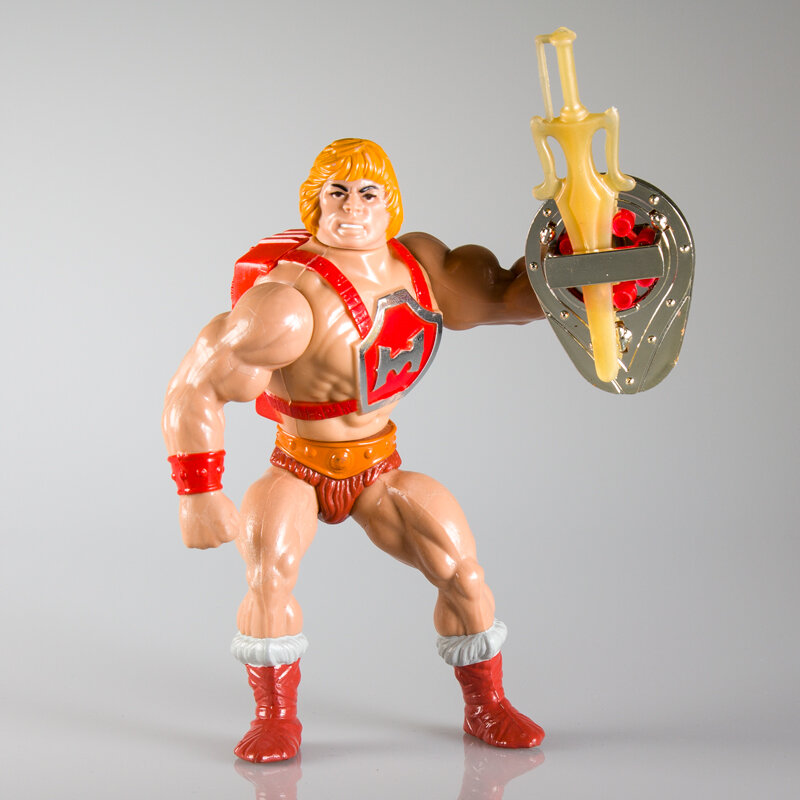  The shield has a slot for the sword because there is no other way for He-Man to hold them both. 