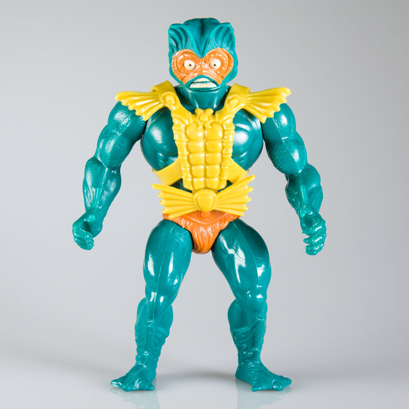  The more common version of Mer-Man has all-orange trunks. 