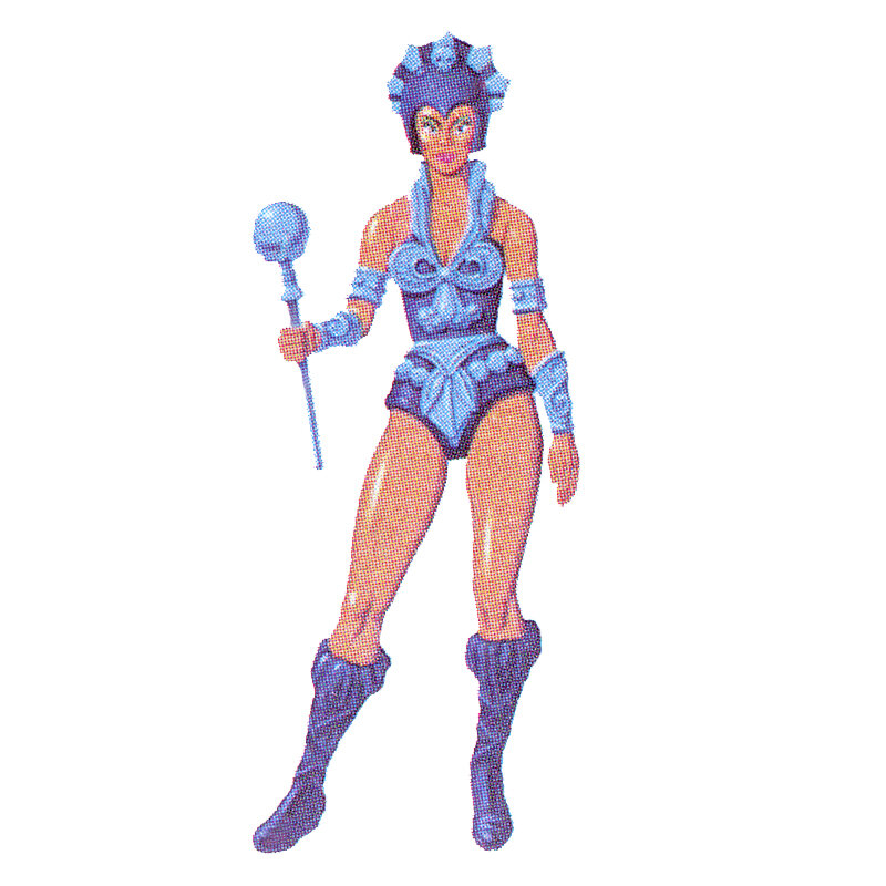  Alternative cross-sell art showing Caucasian version of Evil-Lyn (released as Maligna in Brazil). 