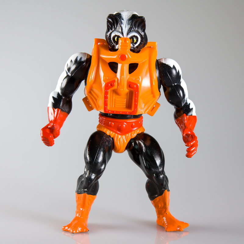  Stinkor had a smell infused into the plastic to represent his skunk-like nature. 