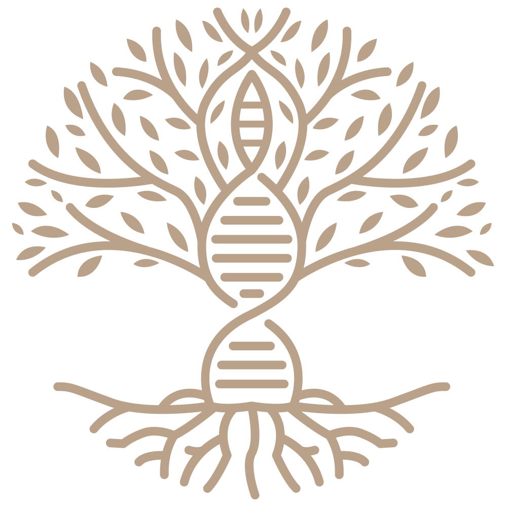 Harness Whole Health logo:  DNA helix integrated into the trunk and branches, symbolizing life and genetics.