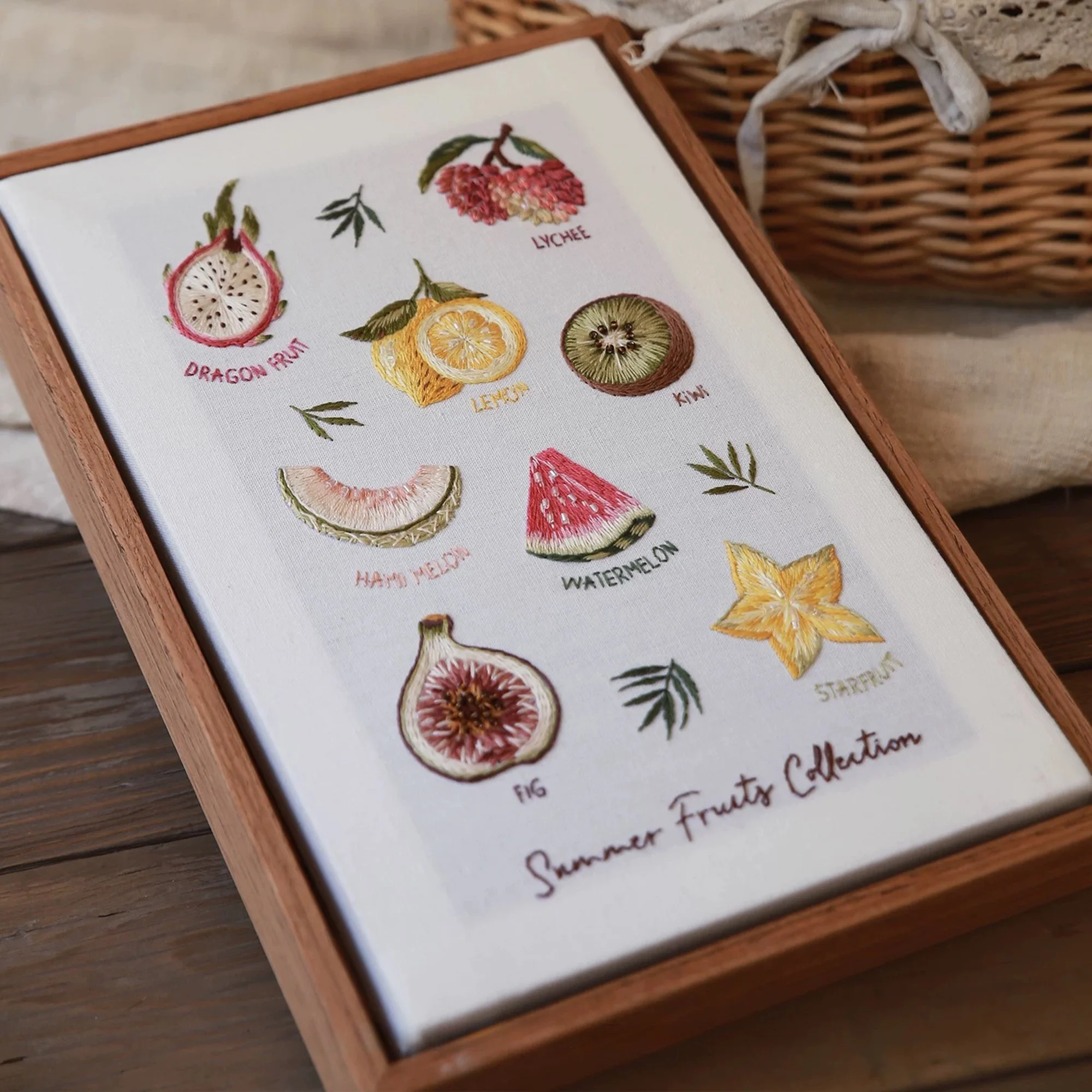 Summer Fruits Embroidery Kits