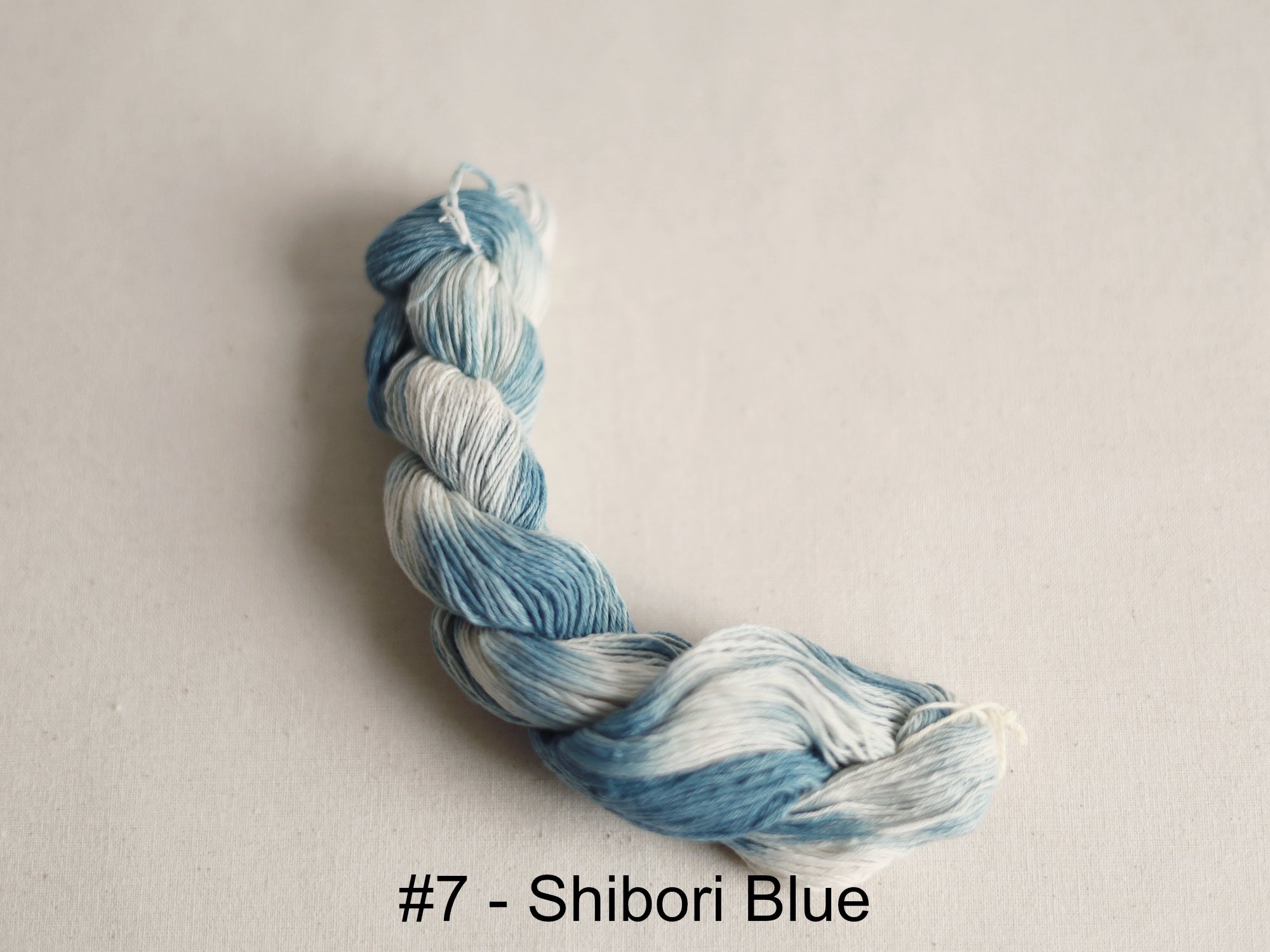 Coton très fin Sashiko - Teinture naturelle Indigo - Bleu marine - Nona