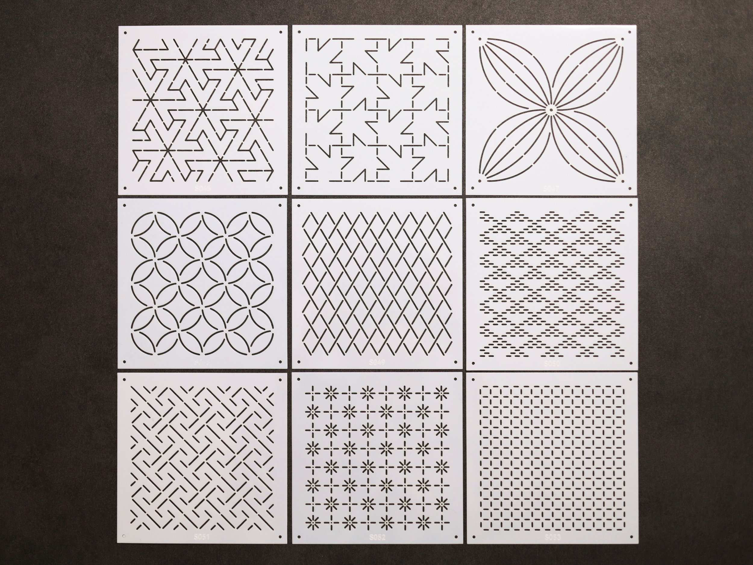 Sashiko Stencils (S045~053)
