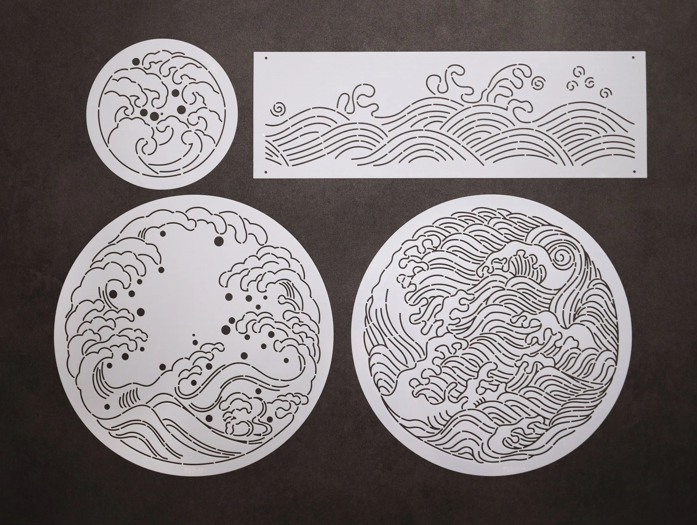 Sashiko Stencils - Japanese Waves T03