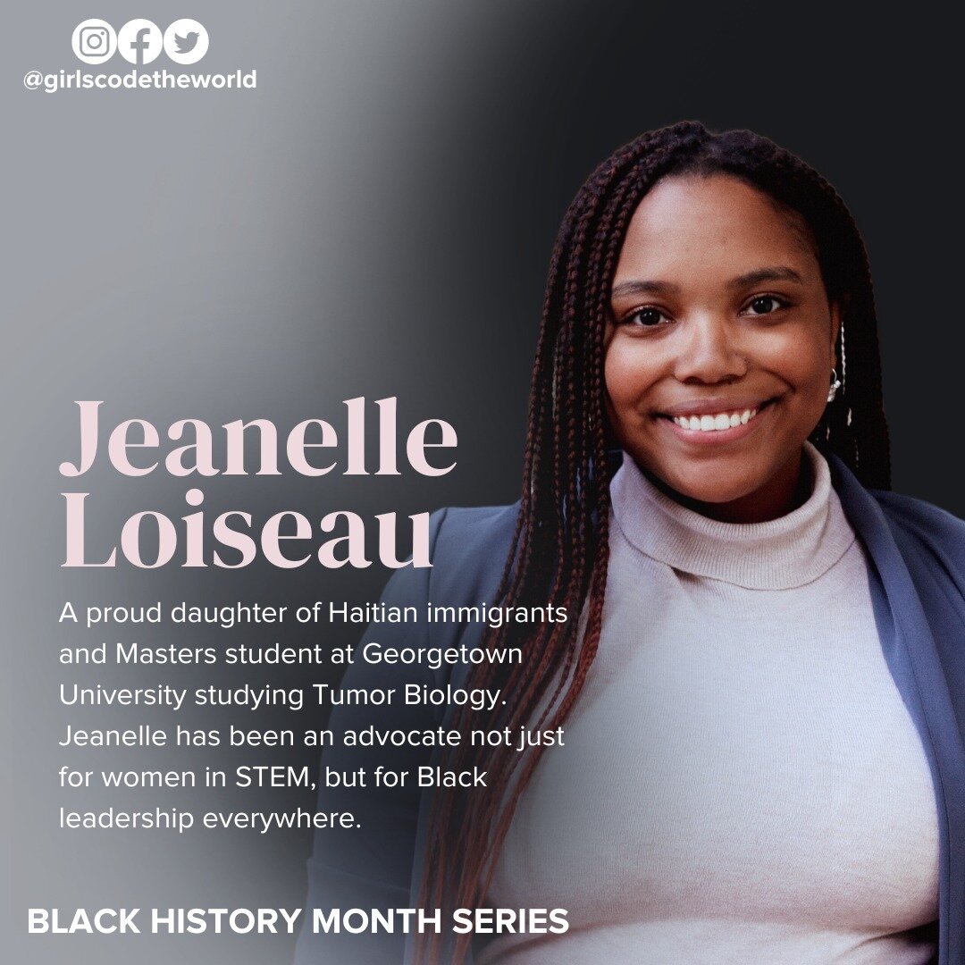 Black History Month Feature: Jeanelle Loiseau 🔬

As one of the 3% of Black women with STEM  degrees, Jeanelle Loiseau has recently graduated Penn State with a B.S. in Biochemistry &amp; Molecular Biology. She has left a grand legacy as student gover