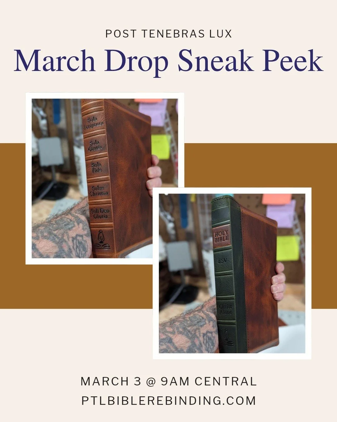 🗓️ Our March drop will be live tomorrow at 9am central, only on our website 

🔥Hot tip: make a customer account on our website to expedite the checkout process and to keep track of your orders