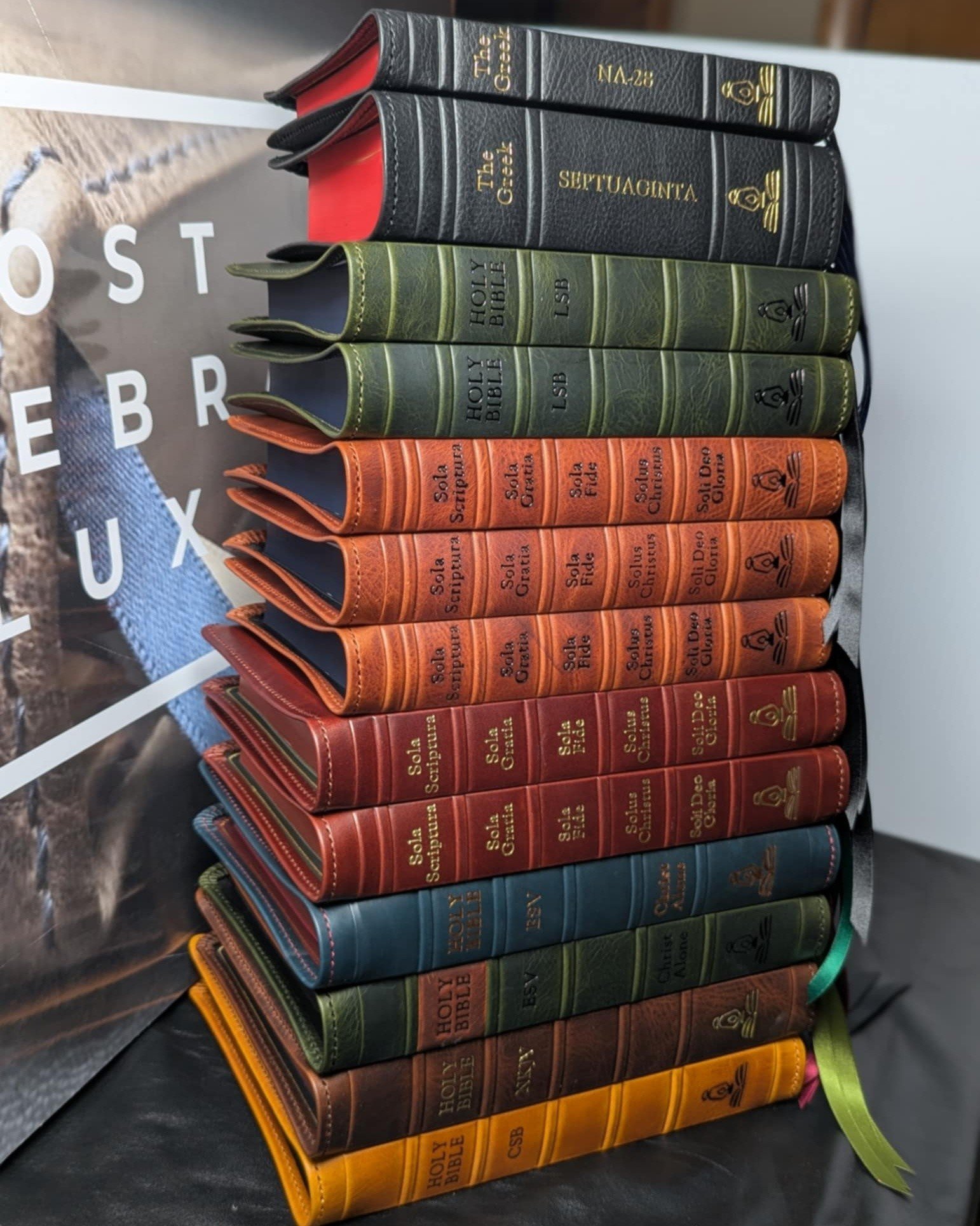 ✨March Drop will be live at 9am central only on our website! Link in comments (or in bio)

We have 5 LSB Handy Size ICRs, 3 ESV Creeds and Confessions, 1 NKJV Center Column, 1 CSB Verse by Verse, and a duo of a Greek New Testament and a Greek Septuag