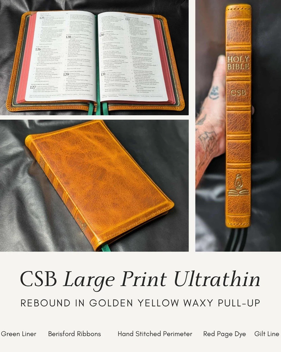 More shots of one of the ones we sold last week! We might consider carrying this text block in stock.