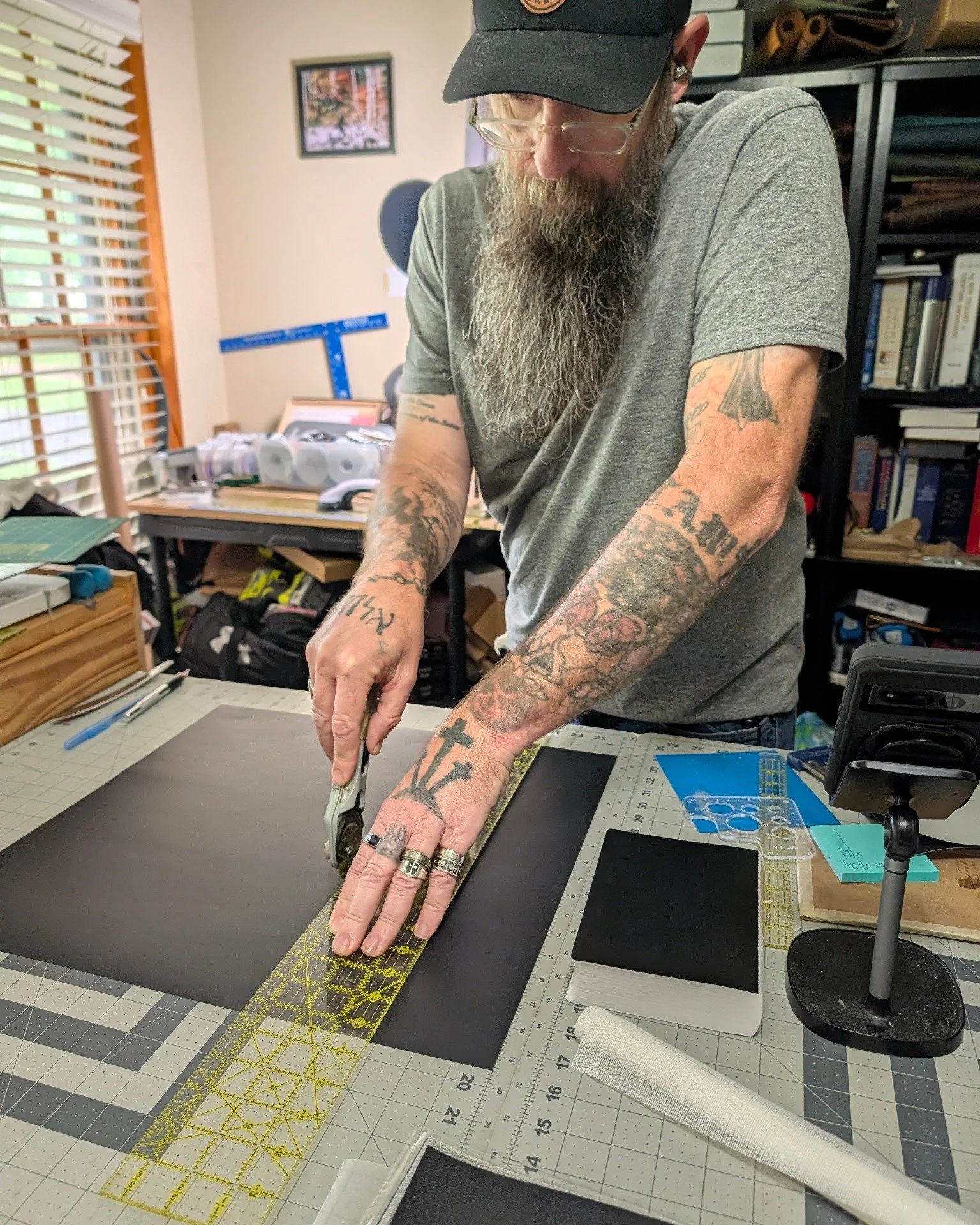 Working on an Isaiah line that will be for sale some time next week, after our move.

Our goal with this line is to provide a lower cost but still very high quality rebind. We plan to produce many more once we are in our new shop.