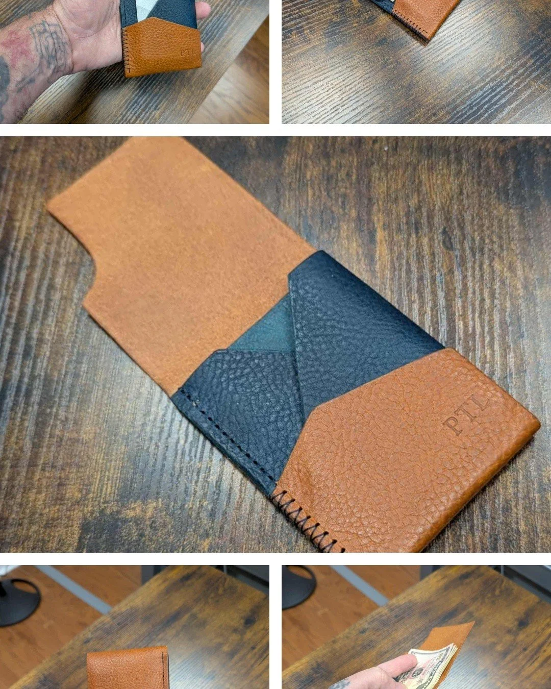 Coming soon.... 
The Every Man wallet 

Crafted by hand from the same Minerva Box cowhide we use for bibles. When our full Every Day Carry line is released, you'll be able to match your wallet, bible, journal cover and binder. 

Made for every man. S