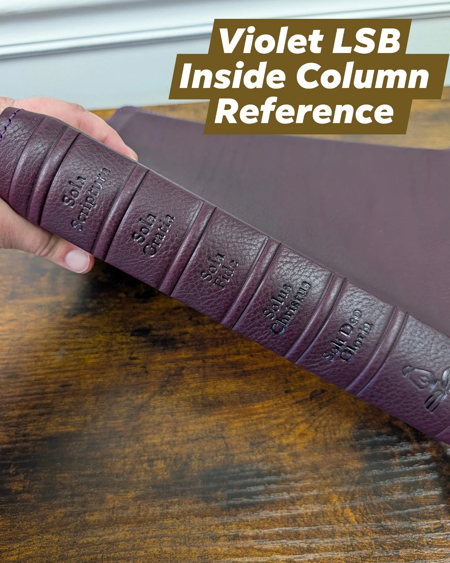 📷 Preview Post #11 for October 1 Drop 

Violet Minerva Box cowhide rebind of an LSB Inside Column Reference. Five Solas stamping, purple lambskin liner, blackberry Berisford ribbons, black page dye