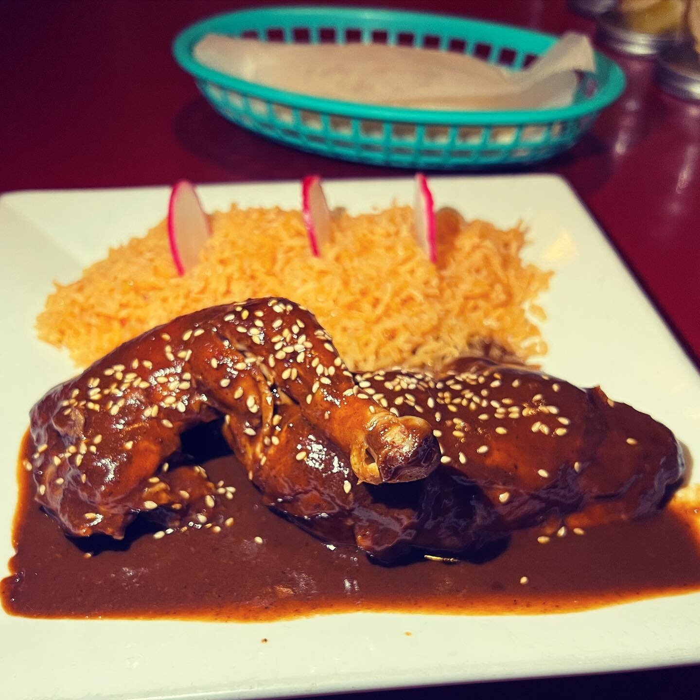 #molepoblano
Homemade mole , made from scratch, one of our top 3 dishes in our menu!! 
So many flavors in one dish!!! 
&mdash;&mdash;&mdash;&mdash;&mdash;&mdash;&mdash;&mdash;
#molepoblano #mexicanfood #sunsetparkbrooklyn #bayridge #foodporn #ilovefo