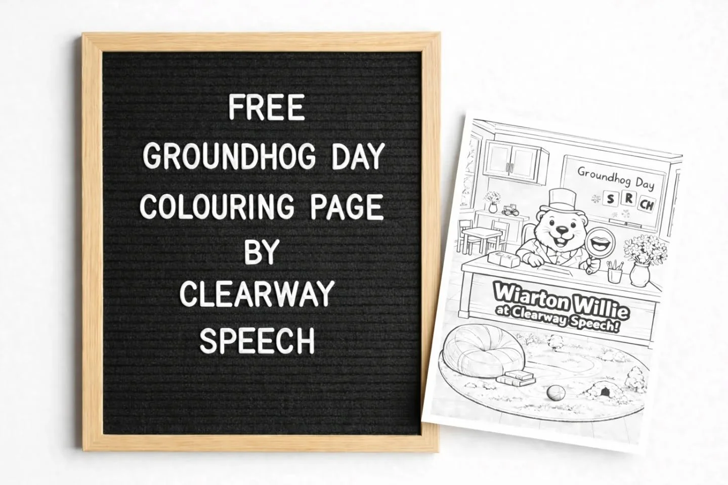 Wiarton Willie the speech therapist! Go to clearwayspeech.com/resources (or link in bio) to download this free groundhog day colouring page for speech therapy or home use! 

🌐 www.clearwayspeech.com
✉️ rachelmckee@clearwayspeech.com
📞 519-588-0952
