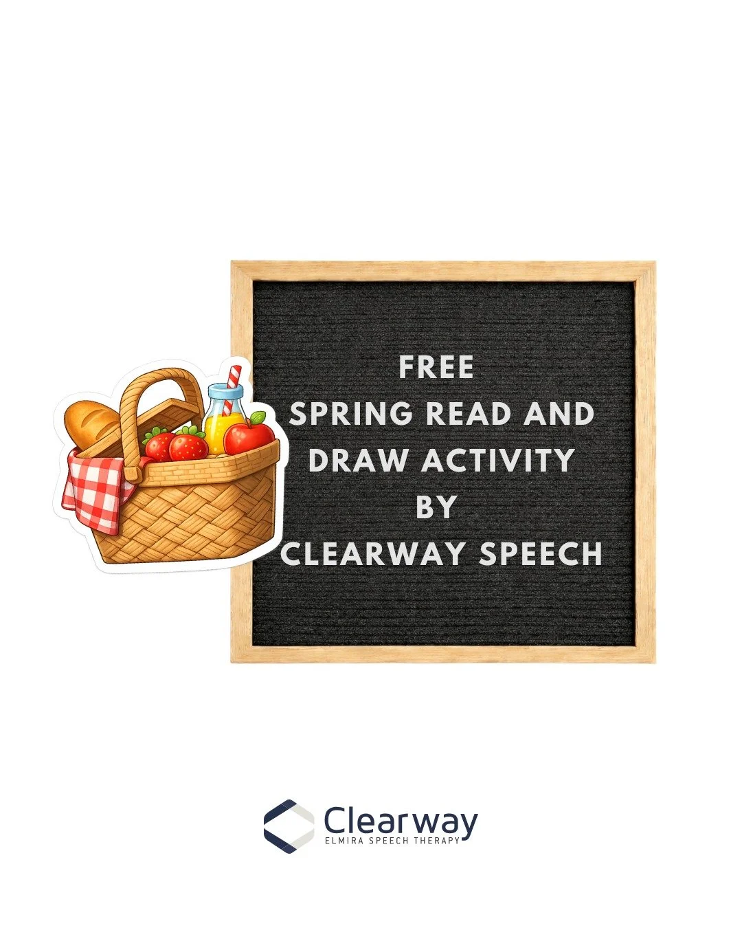 Reading is fun when you combine it with drawing! Read the instructions and then draw what it says (perfect for early grades).

Download this free picnic themed &ldquo;Spring Read and Draw&rdquo; activity from Clearway Speech (found in the Resources l