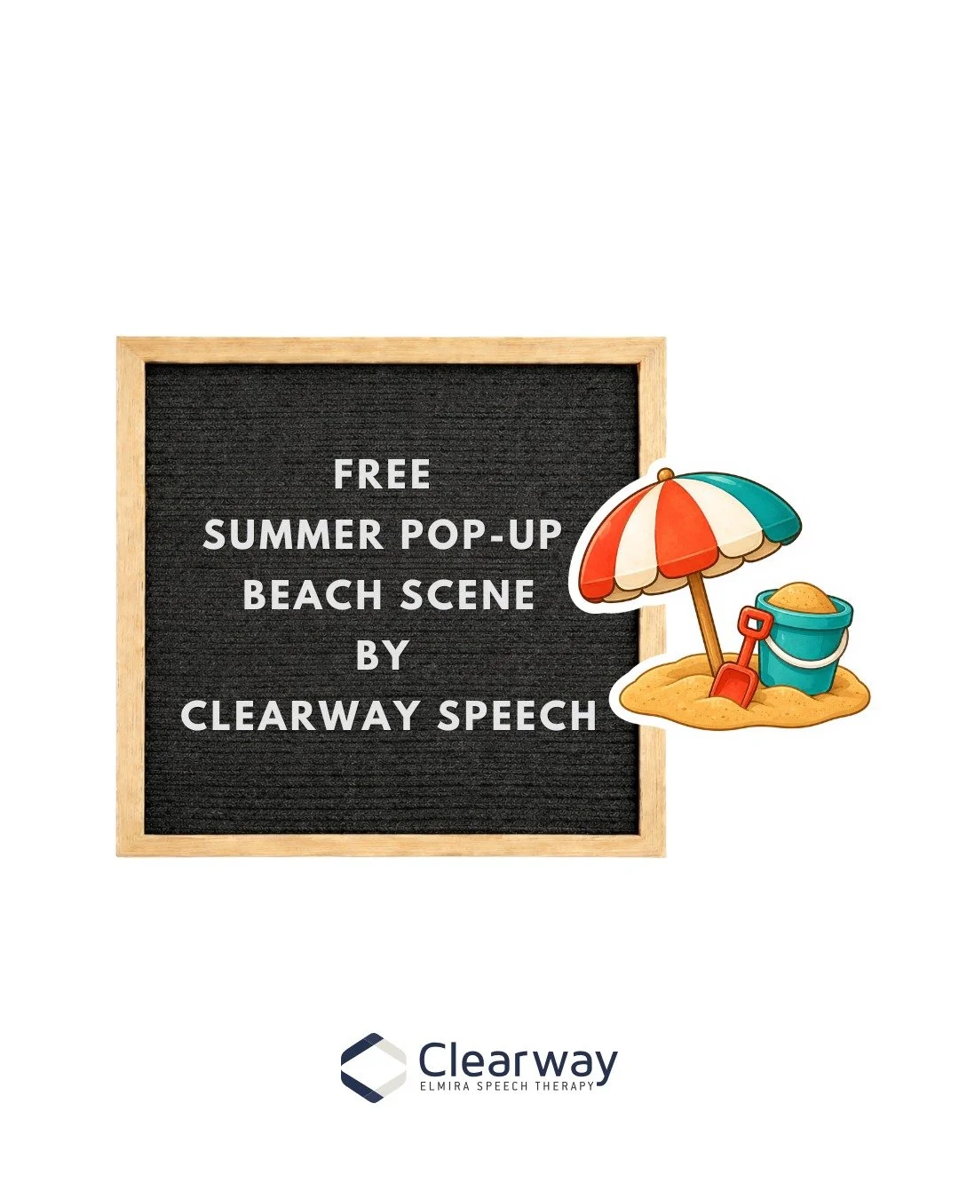 Bring a little summer fun indoors with our free 3D pop-up beach scene craft.

Children can colour, cut, fold and play while also practicing vocabulary, following directions, location words, sequencing and storytelling.

Download, print and enjoy at h