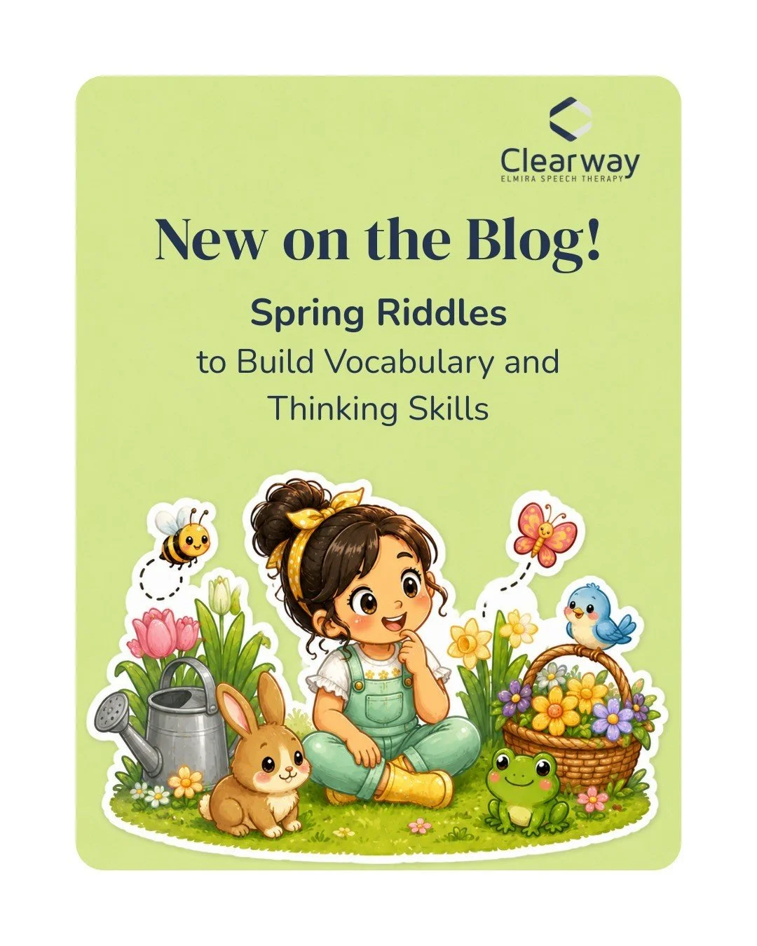 Spring riddles are a quick way to turn everyday moments into language practice!

They help children build vocabulary, make connections, and use clues to solve problems.

Read more on the Clearway Speech blog through the link in bio.

🌐 www.clearways