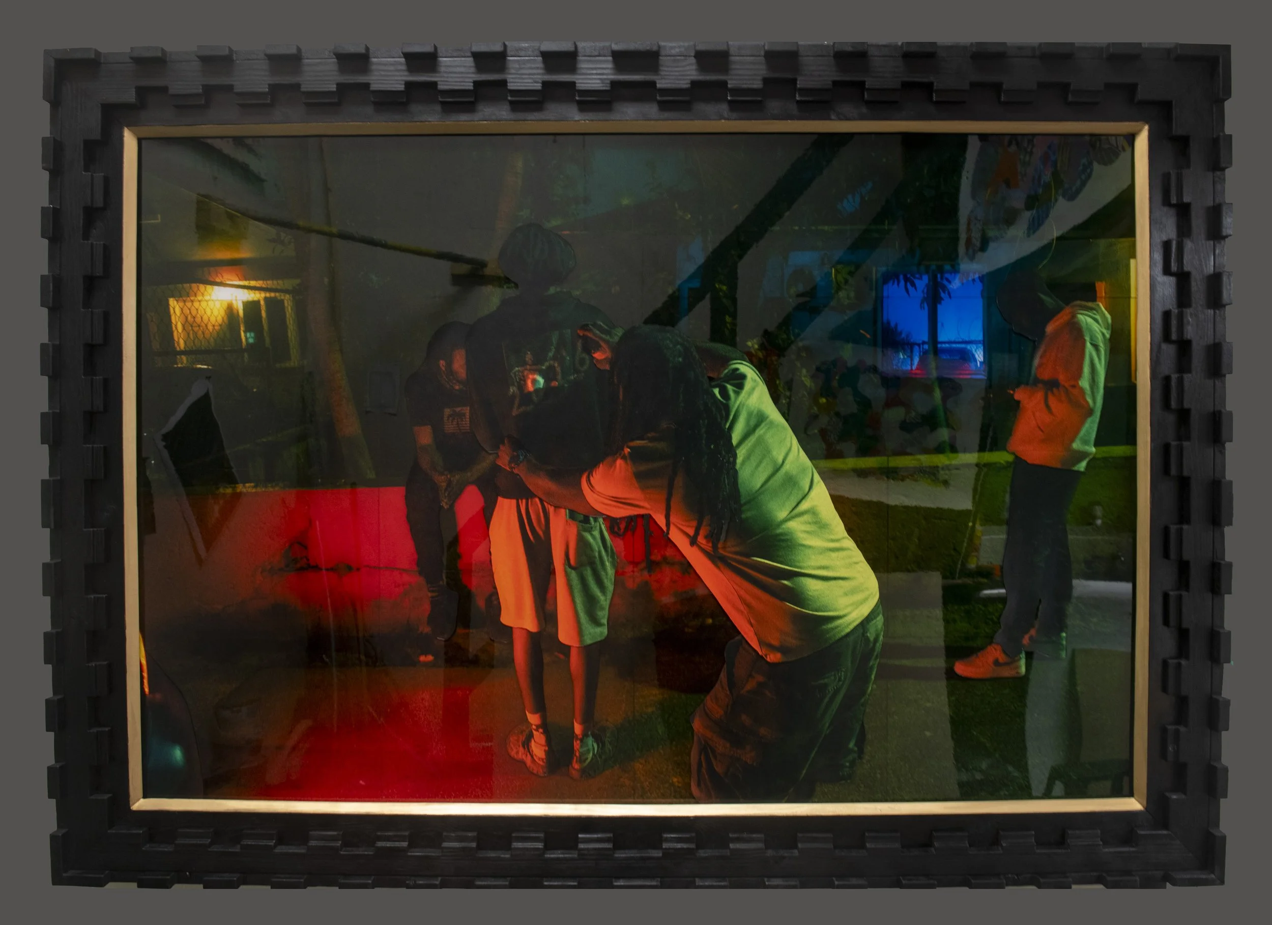 Title: "Sons of men" 
Year: 2026
Size: 49"x69" 
Medium: Lustre prints mount on wood, Epoxy
