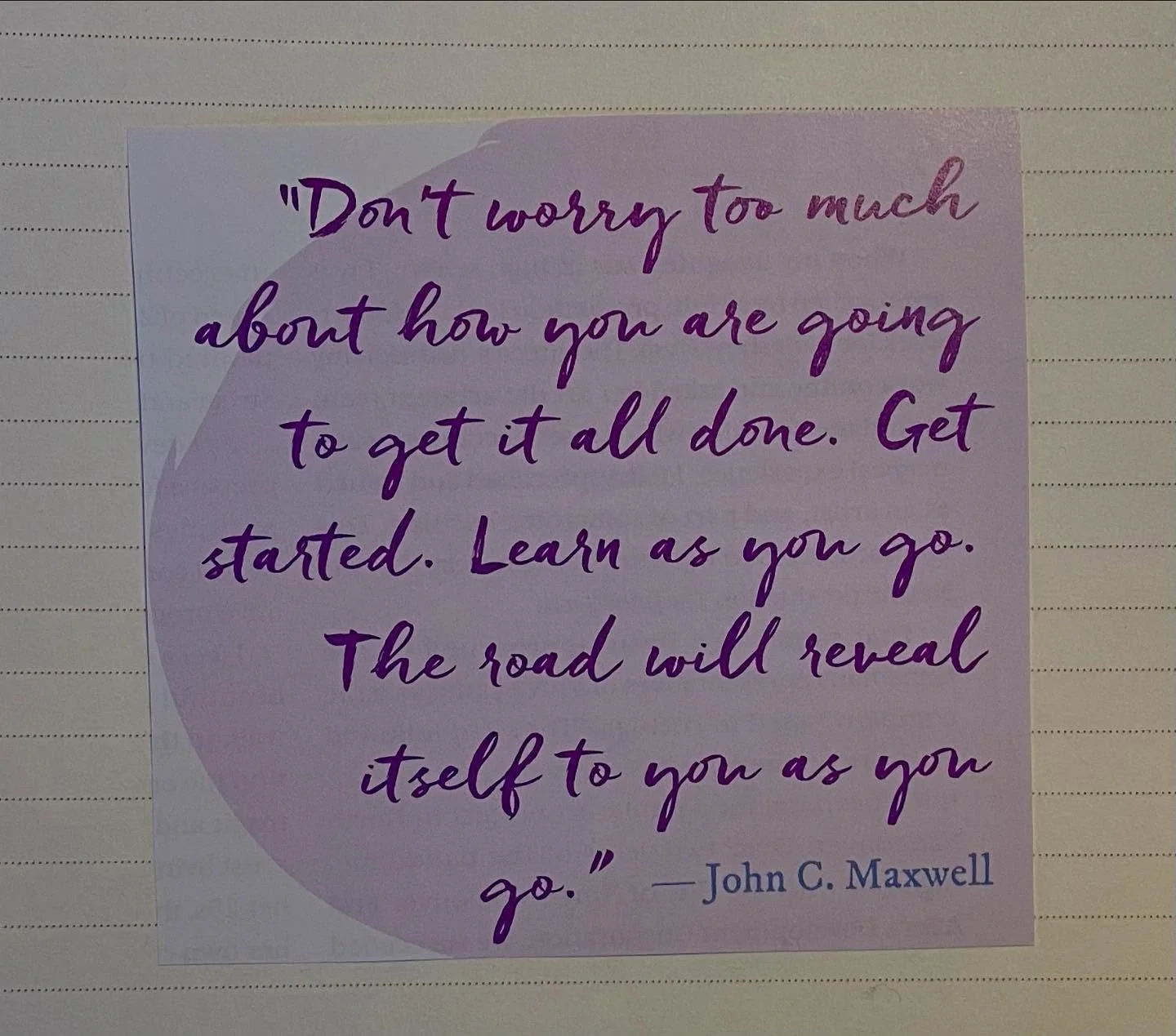 Going through some collage papers this morning and found this quote from a magazine that I tore out years ago. Totally needed to “hear” these words this morning so I thought I would share! Have a lovely hump day!!