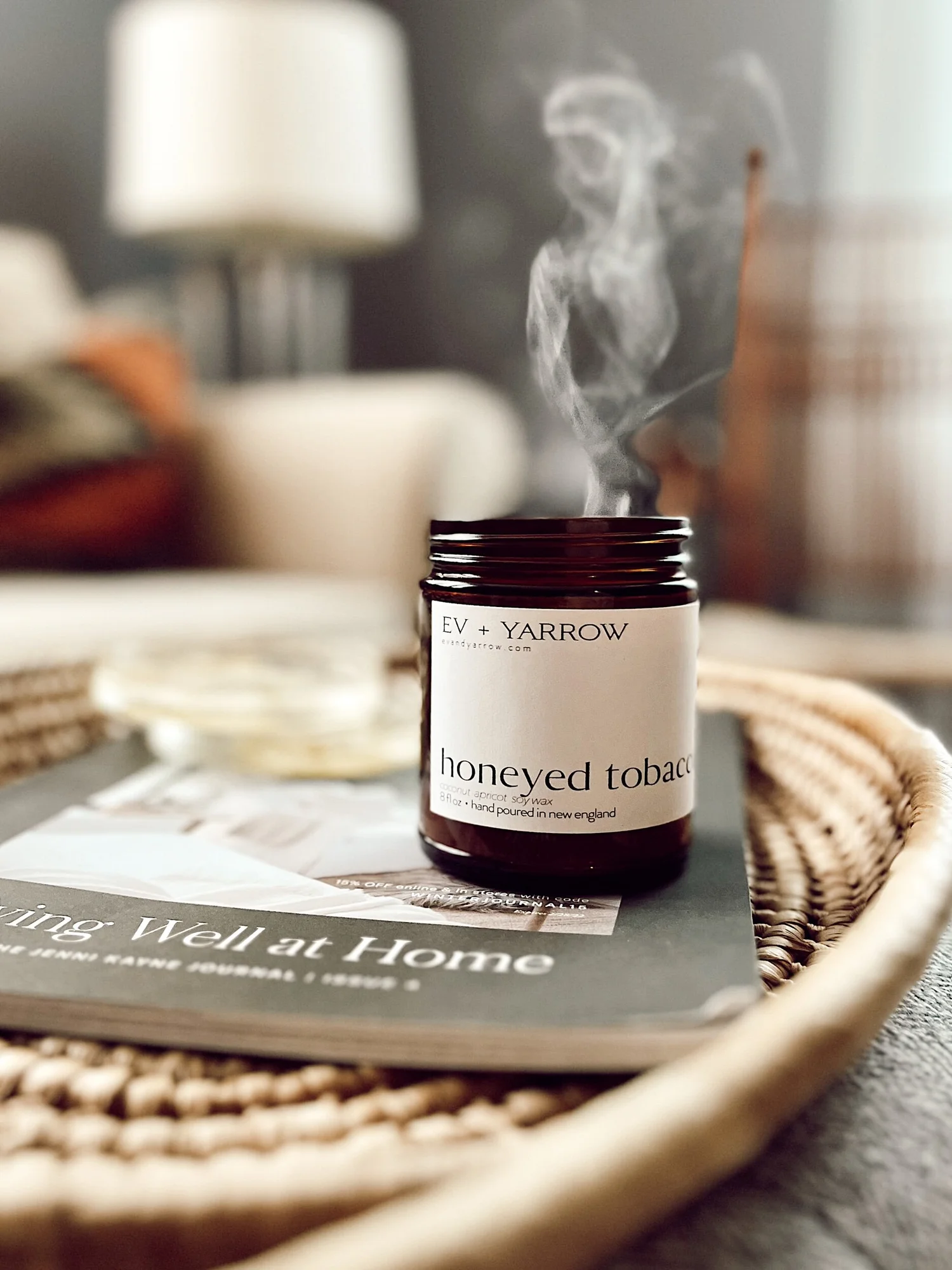 honeyed tobacco leaf candle honeyed tobacco — Ev + Yarrow