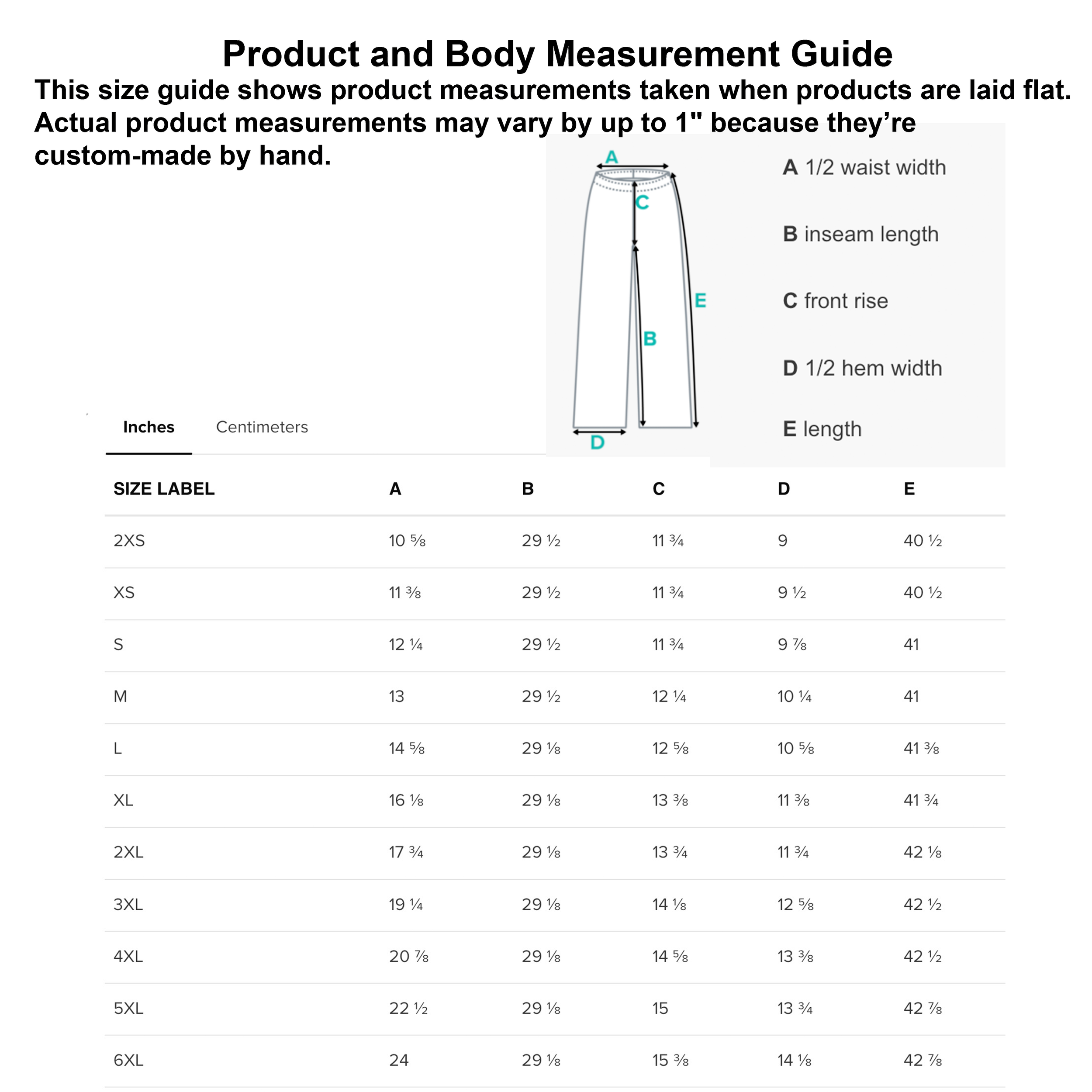 Unisex AOP Wide Leg Pants Size Chart.png