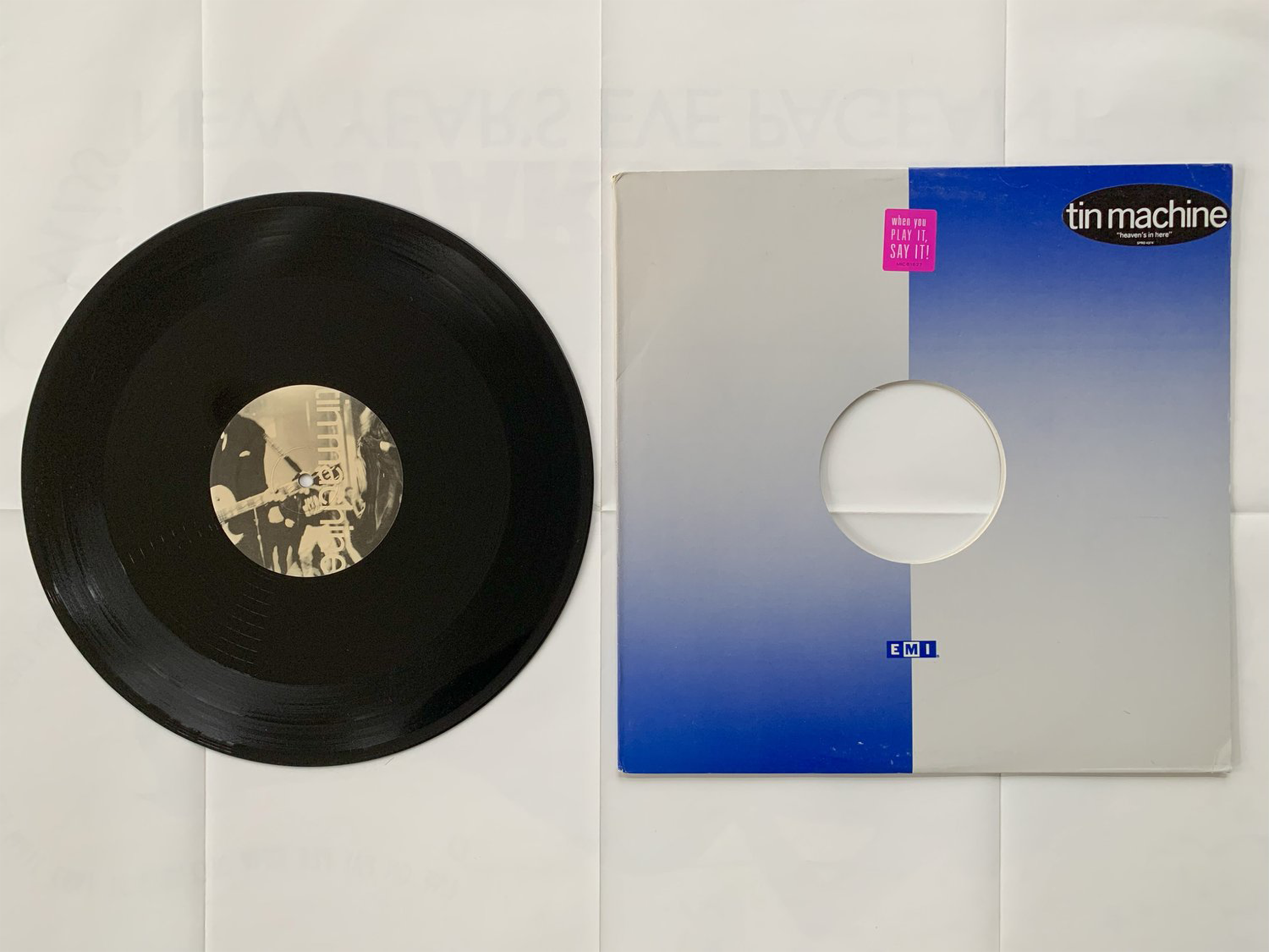 Tin Machine (David Bowie's 1989 side project) 'Heaven's In Here' 12" Single Album Version/Edited Version Mint Condition