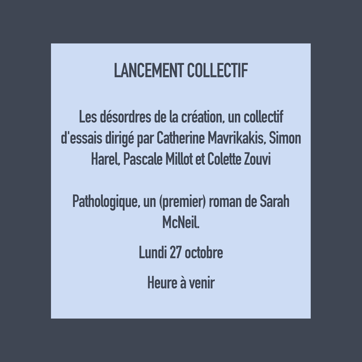 LANCEMENT COLLECTIF - POÈTES DE BROUSSE