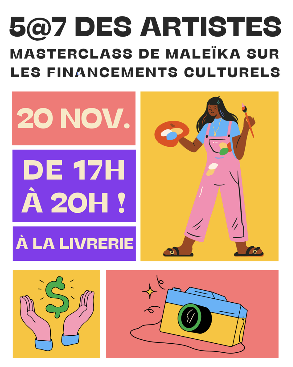 5 à 7 pour les artistes du quartier