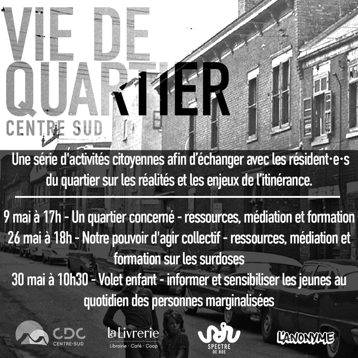 Vie de quartier - Un quartier concerné - ressources, médiation et formation