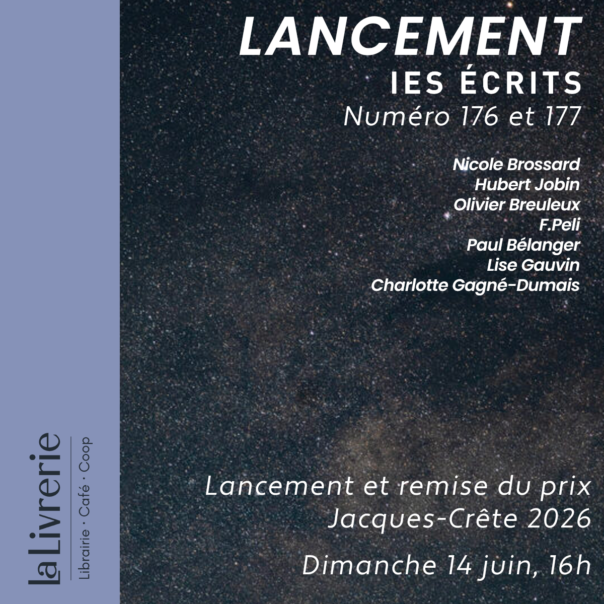 Lancement - revue les Écrits