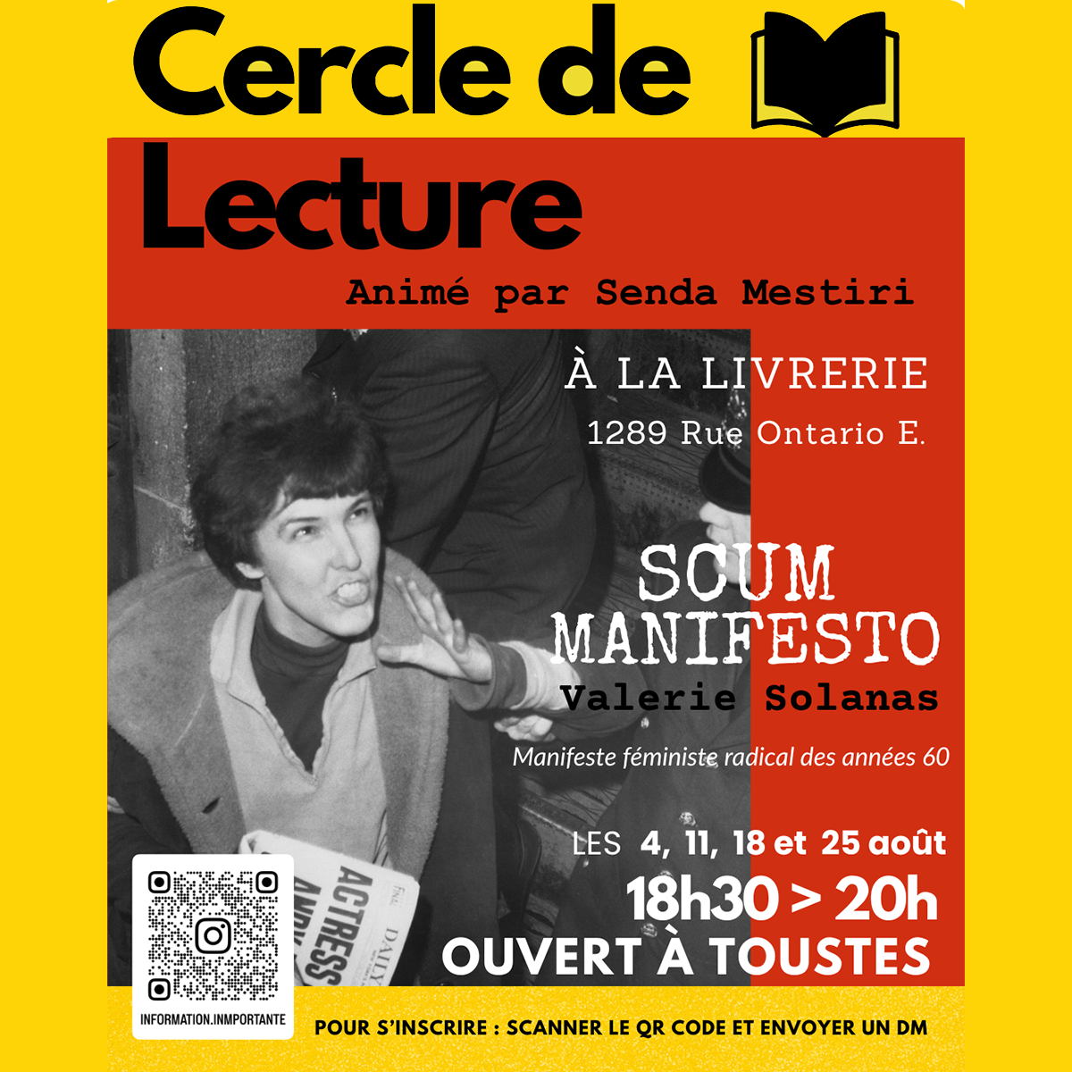 Cercle de lecture - SCUM Manifesto