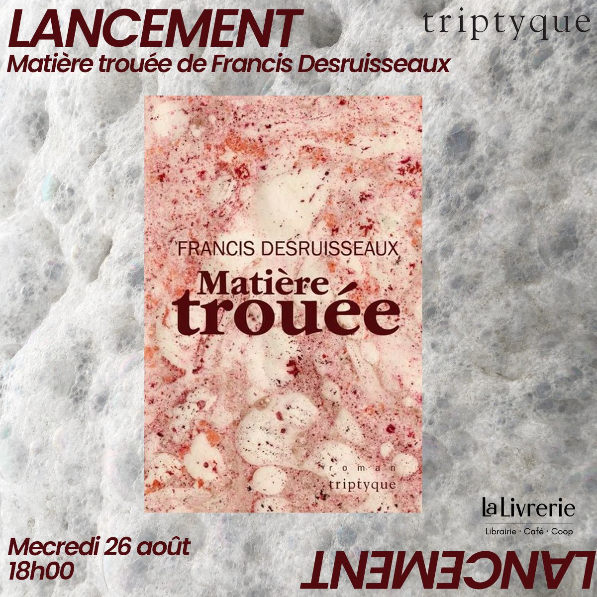 Lancement - Matière trouée