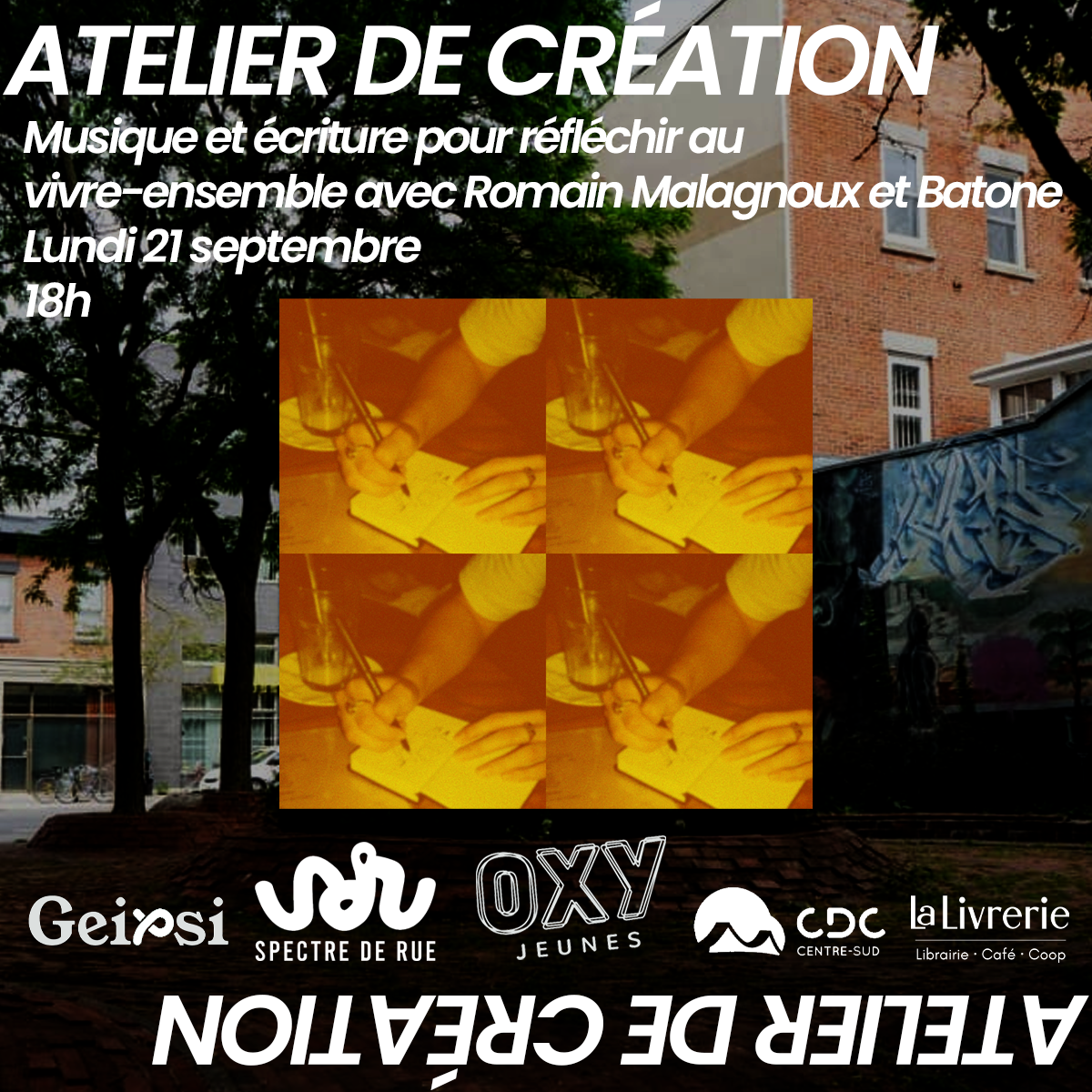 Atelier créatif musique et écriture