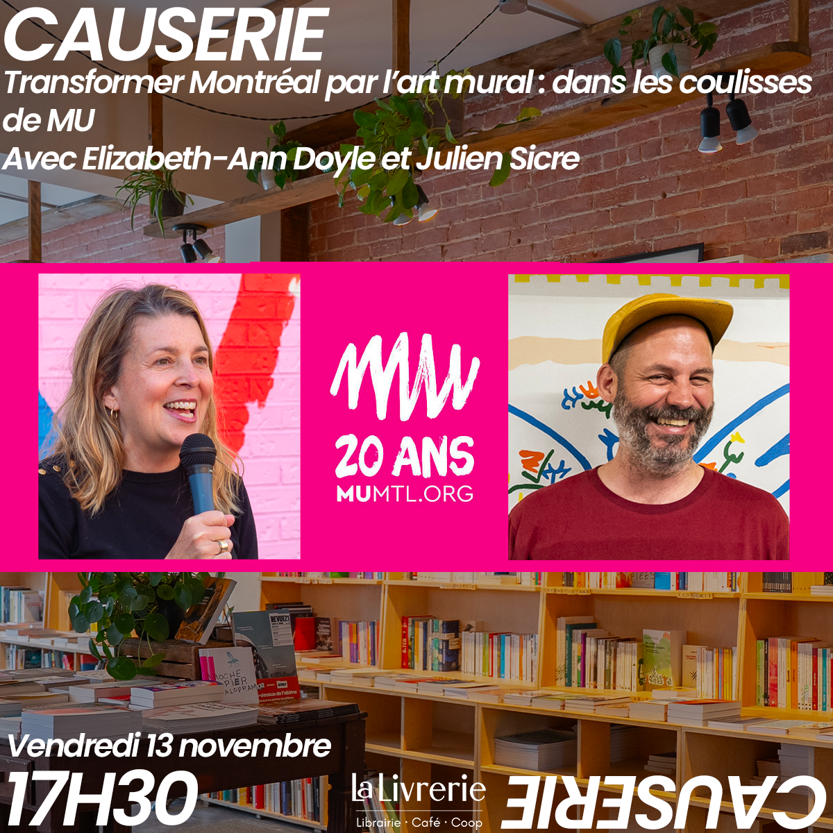 Causerie - Transformer Montréal par l’art mural : dans les coulisses de MU