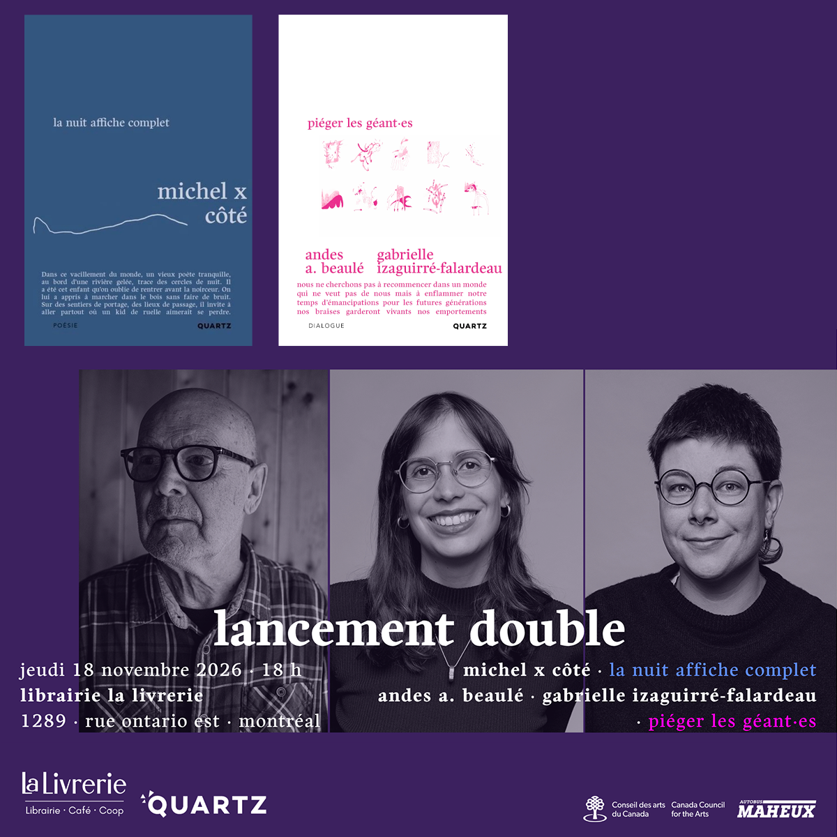 Lancement double - Quartz