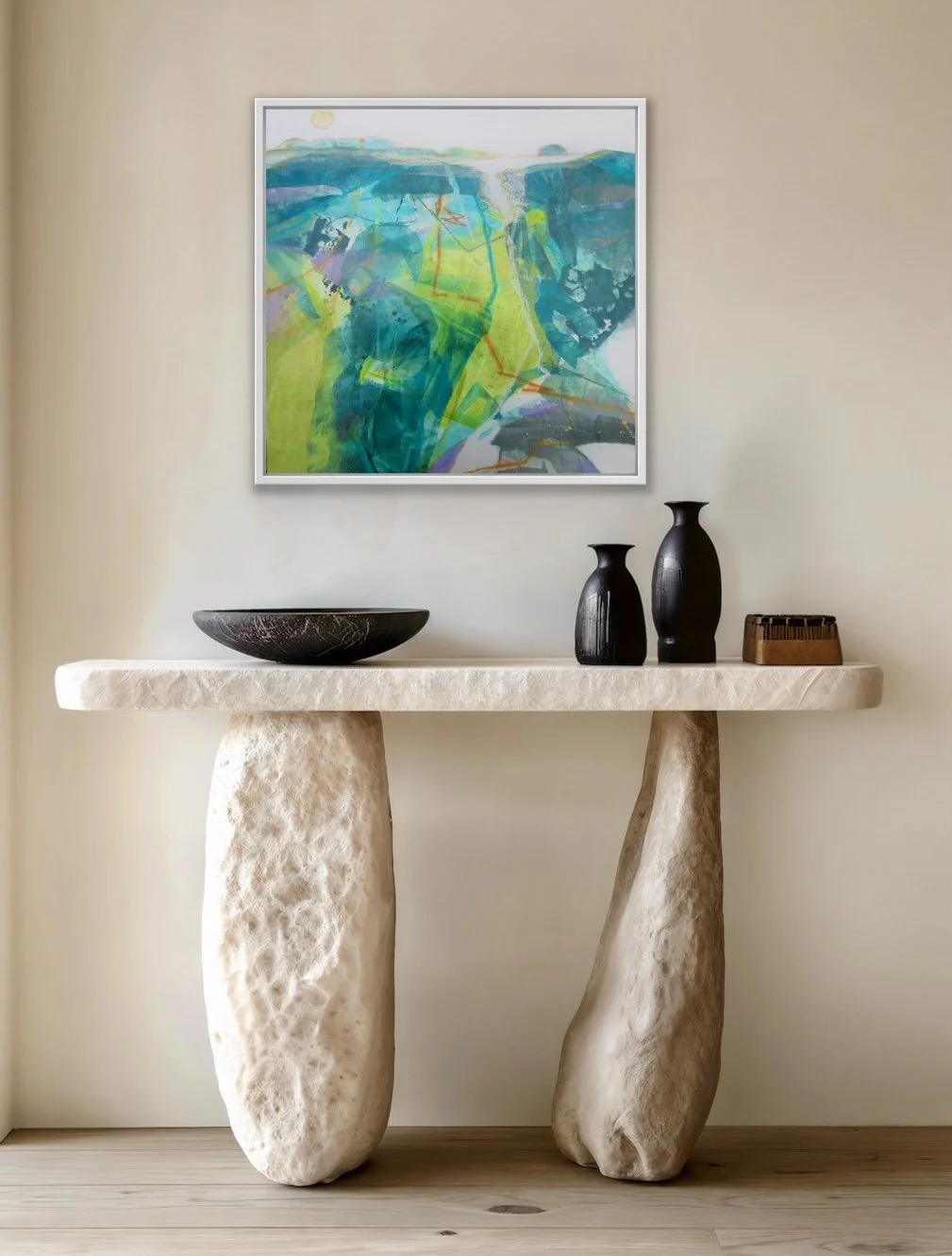 Annie Green, On the shore, in situ 2.jpg