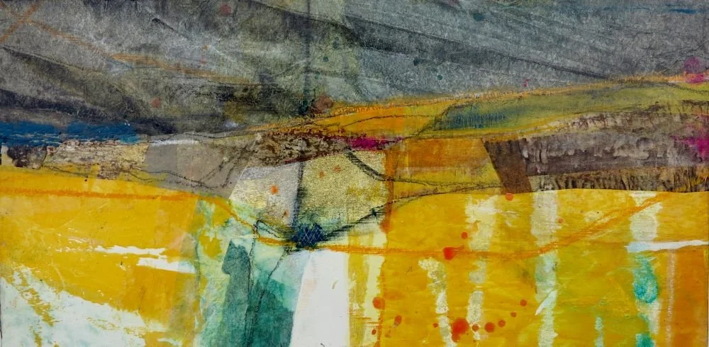 Annie Green, Dark skies over the fields, 30x15cm, £225.jpg