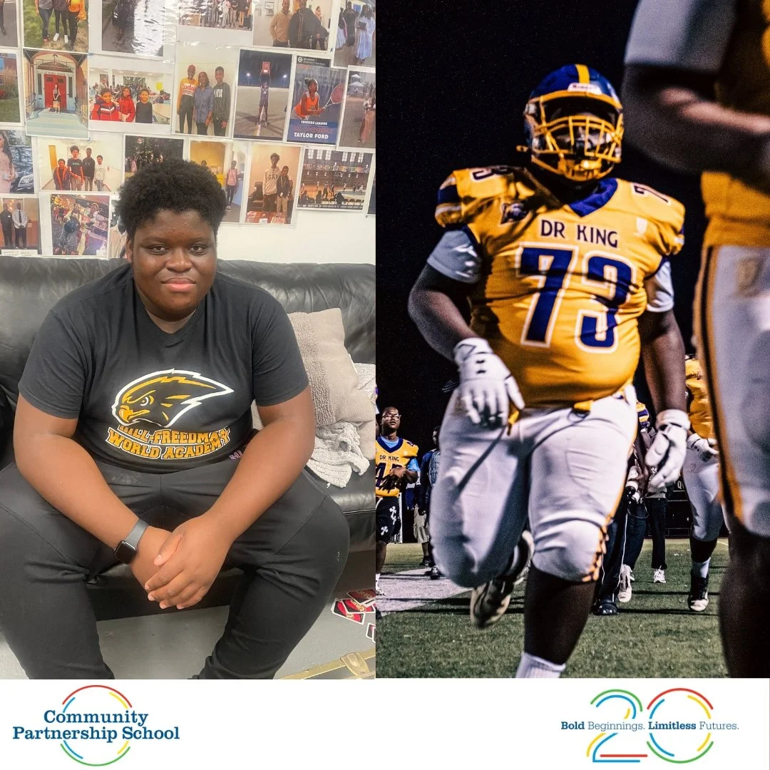 Alumni Highlight: Kaleb Davis, Class of 2022 

Kaleb thinks back fondly to how caring the CPS staff was and how they never left anyone out and treated everyone equally. He liked music with Ms. Nardone, art with Ms. Knox and PE with Mr. Sidel, and he 