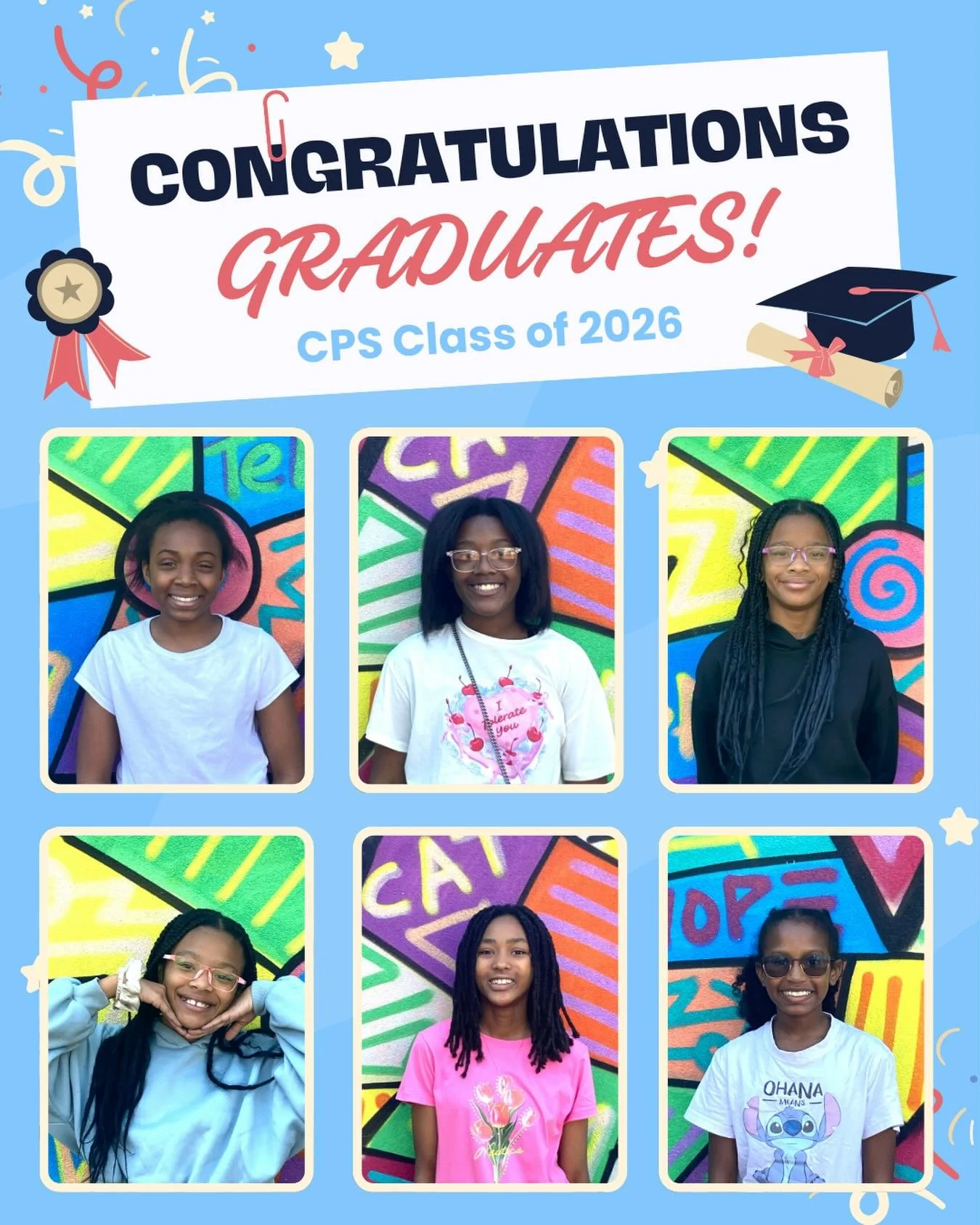 This week we are highlighting our fifth graders! We are so proud of them and how much they&rsquo;ve grown during their time at CPS. They all have incredibly bright futures ahead of them and we wish them well on the next step in their educational jour