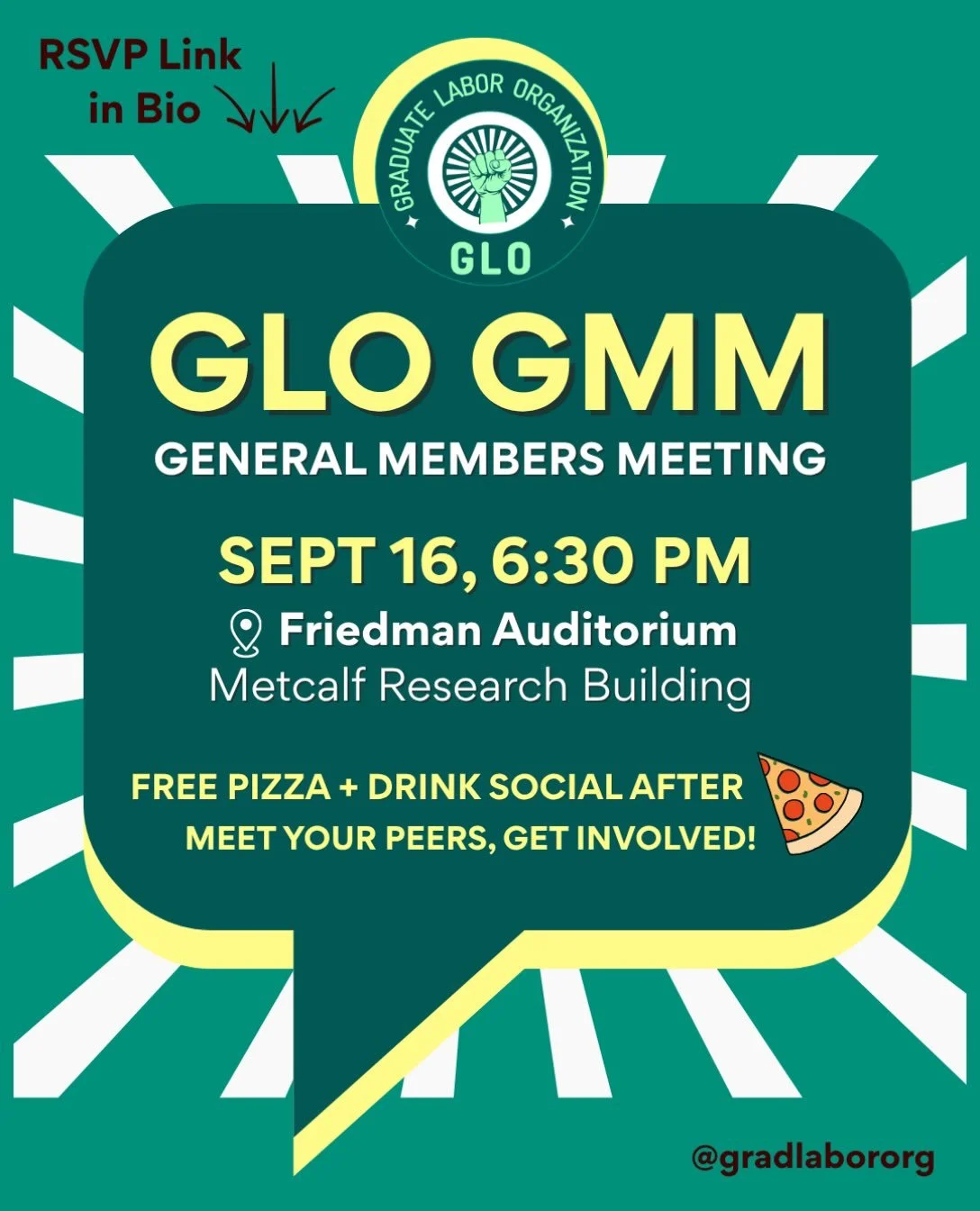 Welcome to the 2026-2027 Academic year! This year is beginning during an eventful time, mid contract bargaining. 

Join us for our first general member meeting (GMM) of the year to hear bargaining updates and to learn how to get involved. 

Meet your
