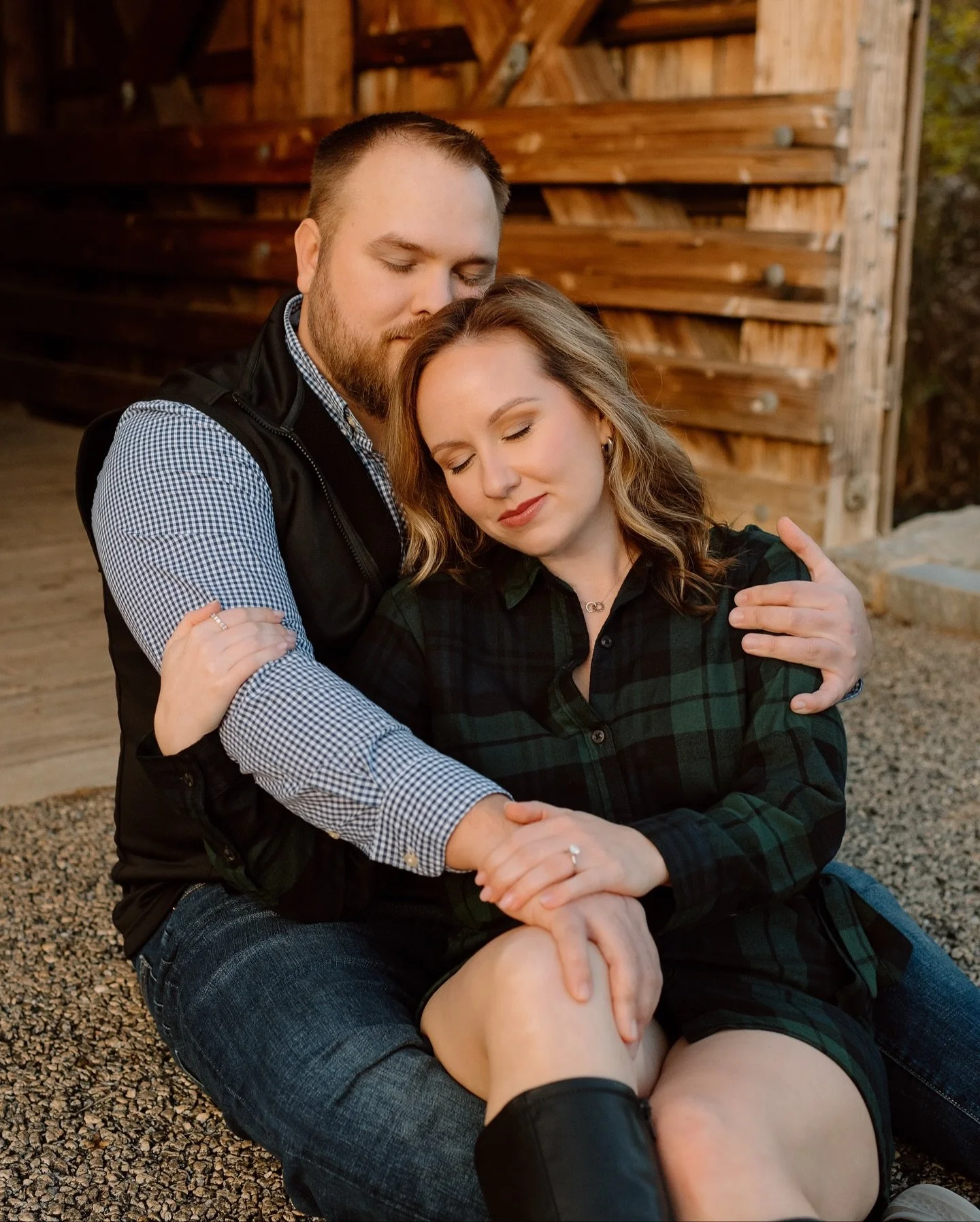 I feel so lucky to get to work with the most down-to-earth people. Stephanie and Mark met me at one of my favorite locations for their cozy fall engagement session. It was so sweet watching them gush over each other the entire time, and our conversat