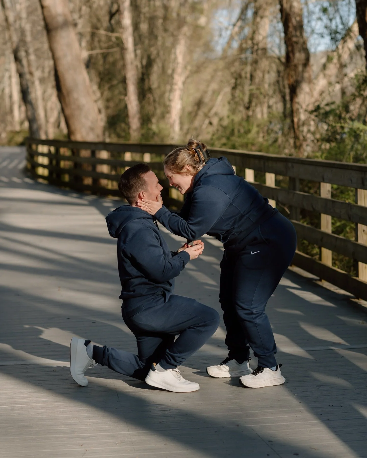 This serene boardwalk in Roswell is a meaningful place for Nick and Emily. They often take their evening strolls together, holding hands and talking about anything and everything. It was super sweet not only getting to witness the intimacy they share