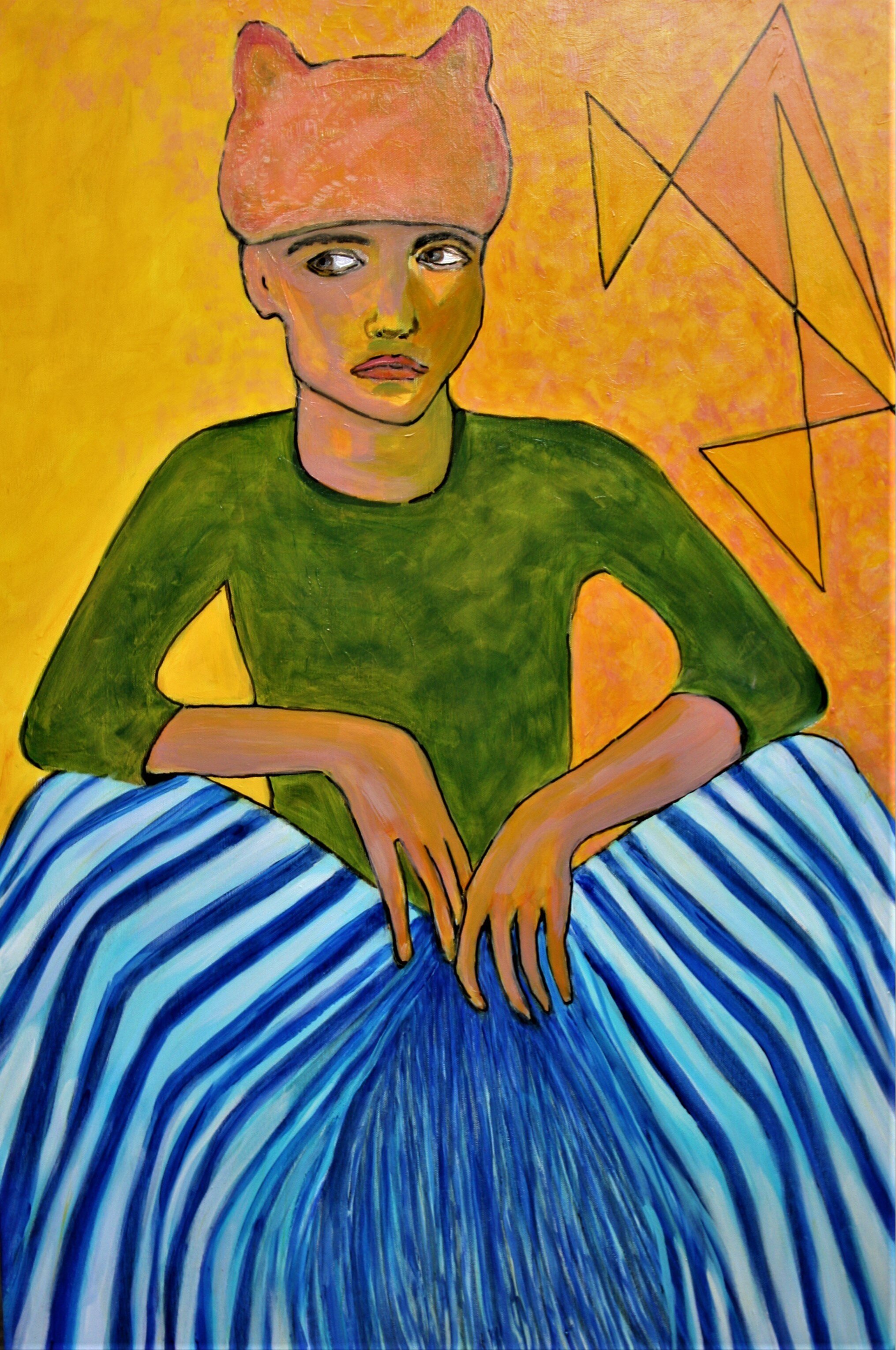 "Woman in a Pleated Skirt"  by Susana Youngsteadt