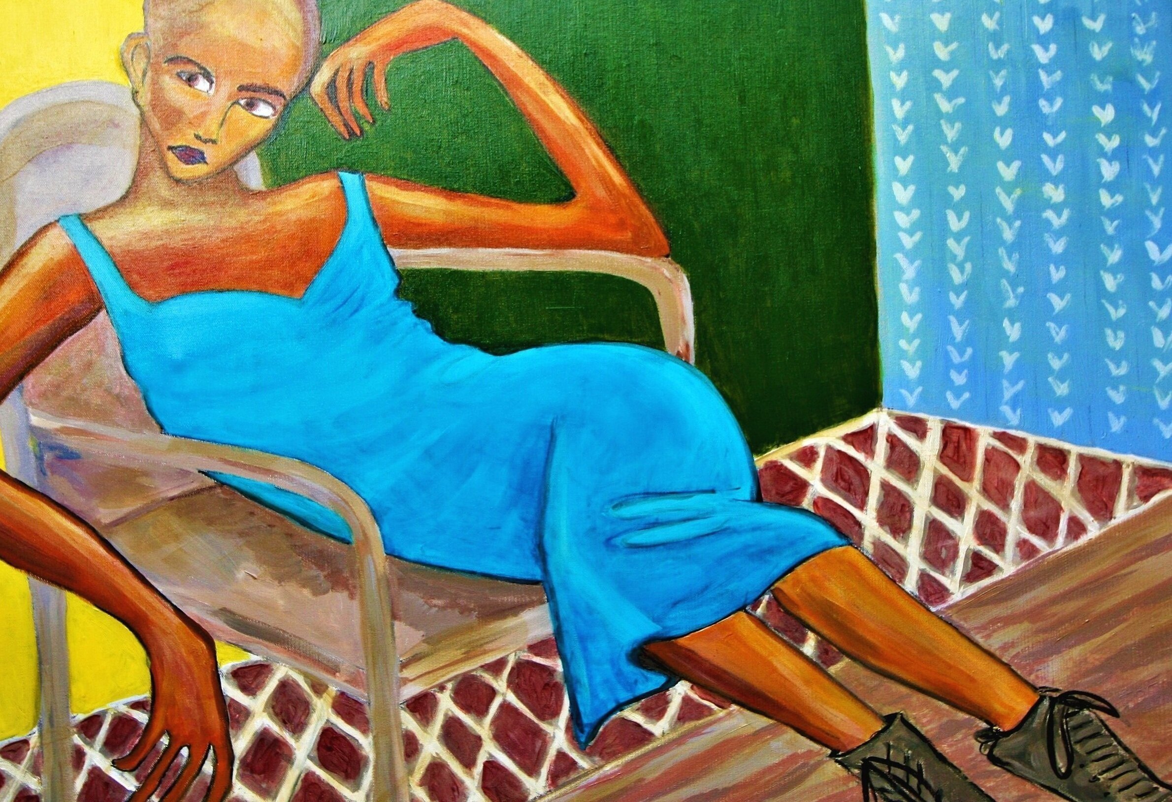 "Woman in a Blue Dress" by Susana Youngsteadt