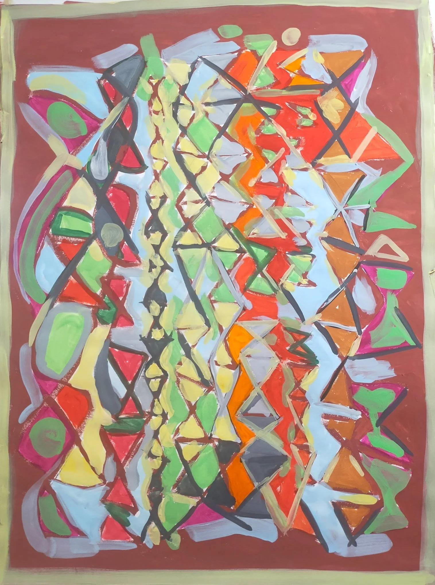 Jive, gouache on paper