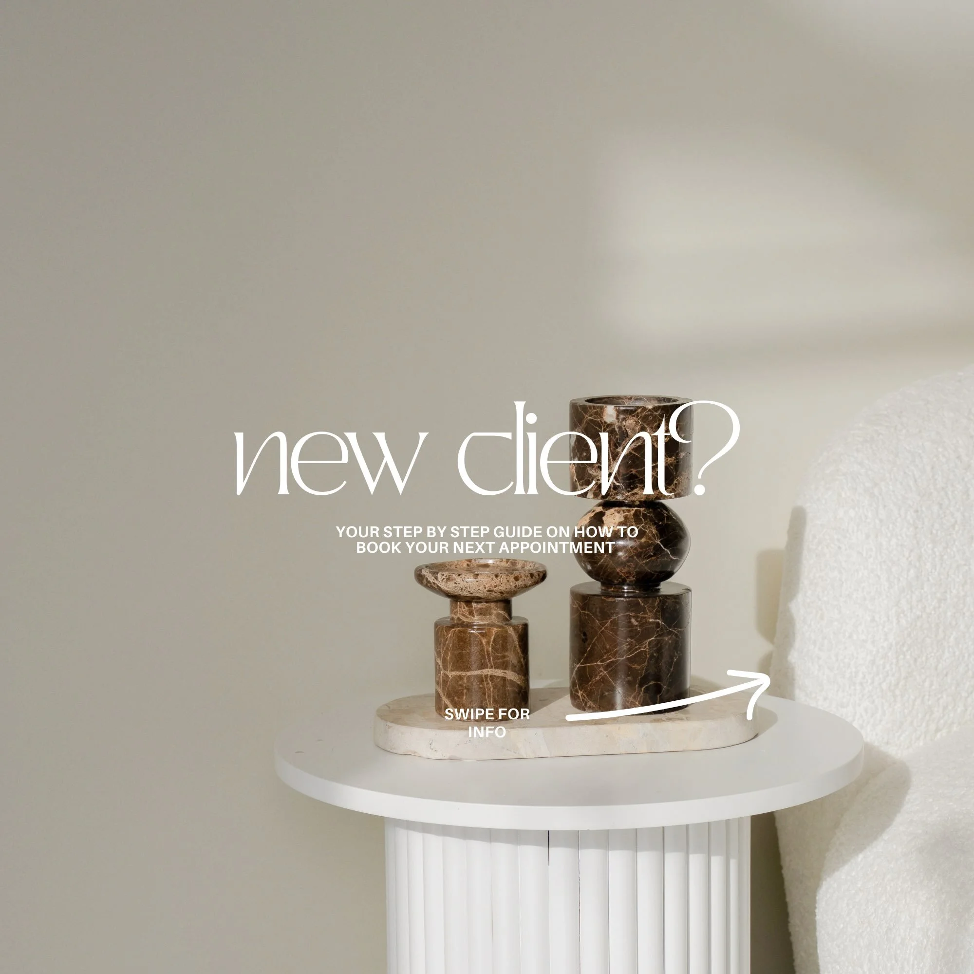 New client? Not sure how to make your first booking? 🤎
This simple step-by-step guide on how to book an appointment, should be able to make things easier for you! 
We cannot wait to meet you and help you feel confident and feel your best ✨

We hope 