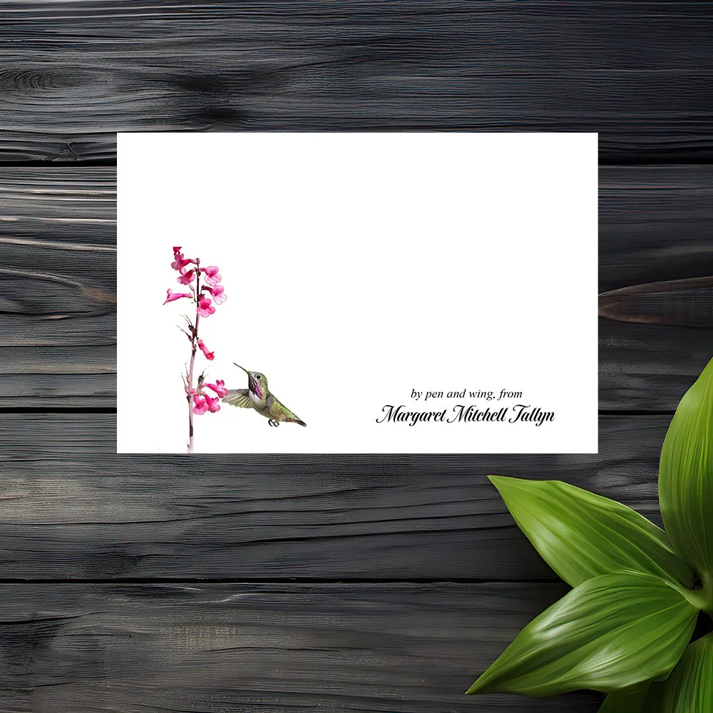 Set of 6 Personalized Note Cards