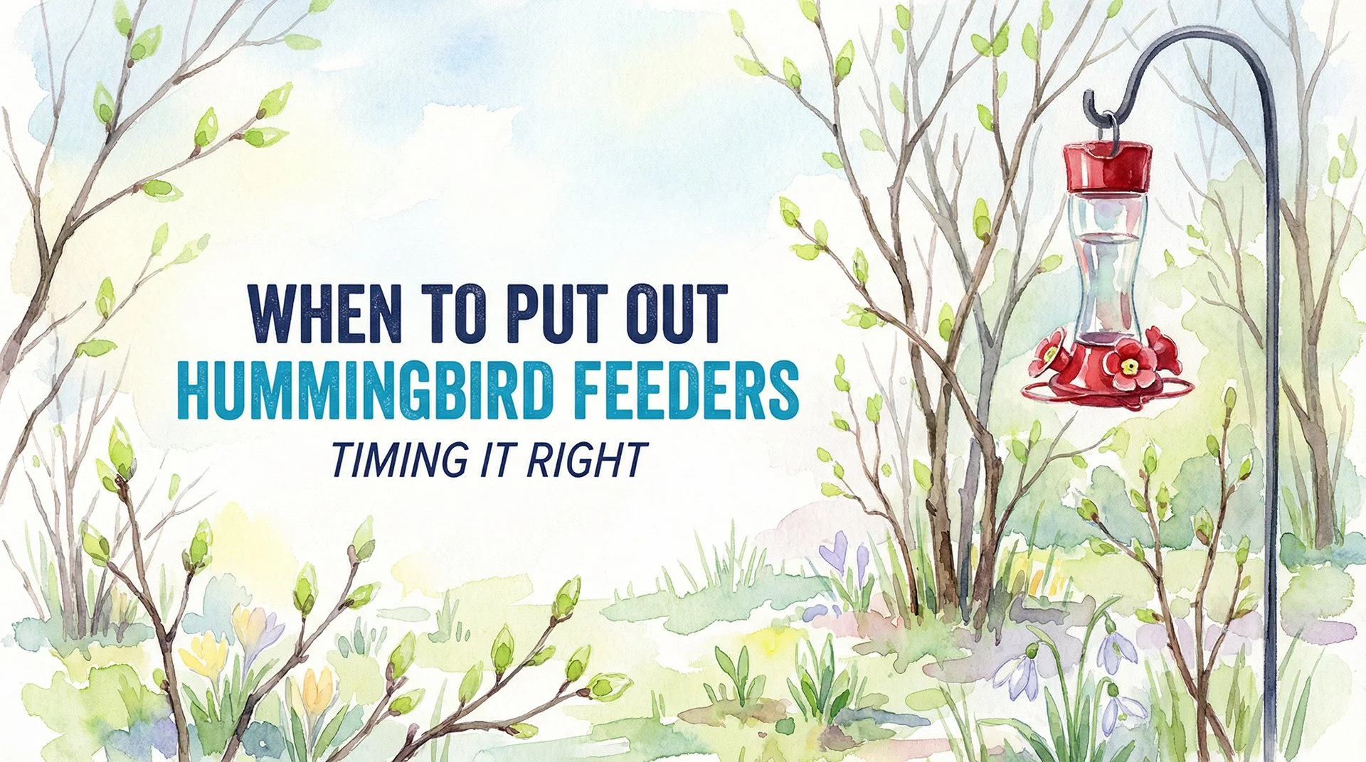 When to Put Out Hummingbird Feeders