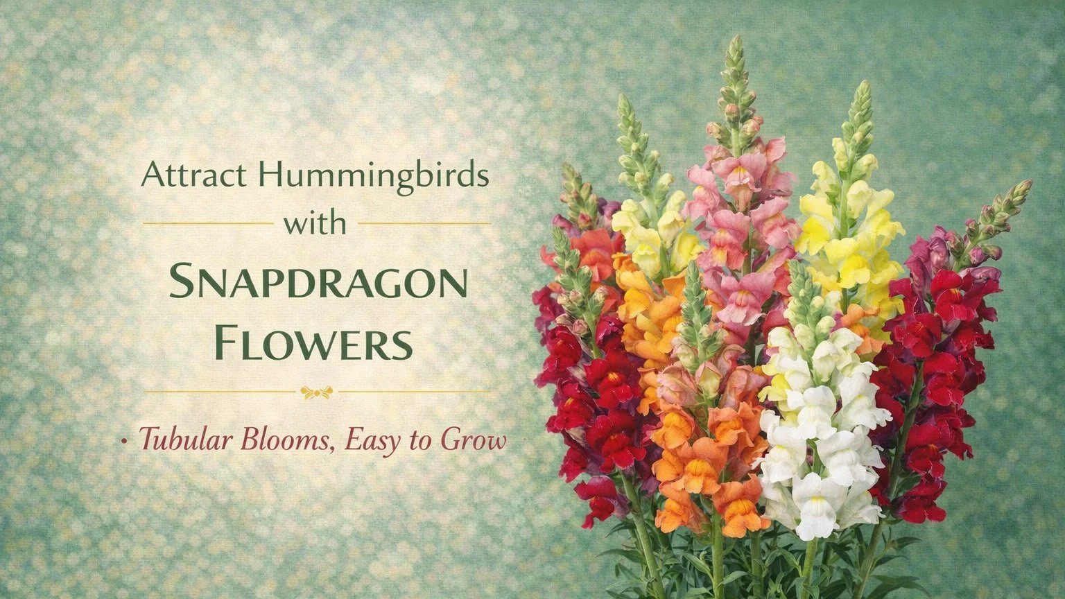 Attract Hummingbirds with Snapdragon Flowers